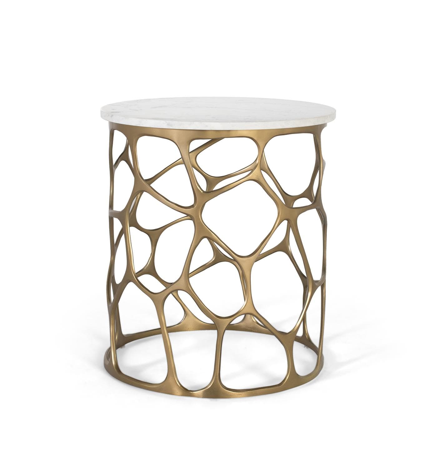 Käsintehty sohvapöytä marmorista ja alumiinista – Giner y Colomer