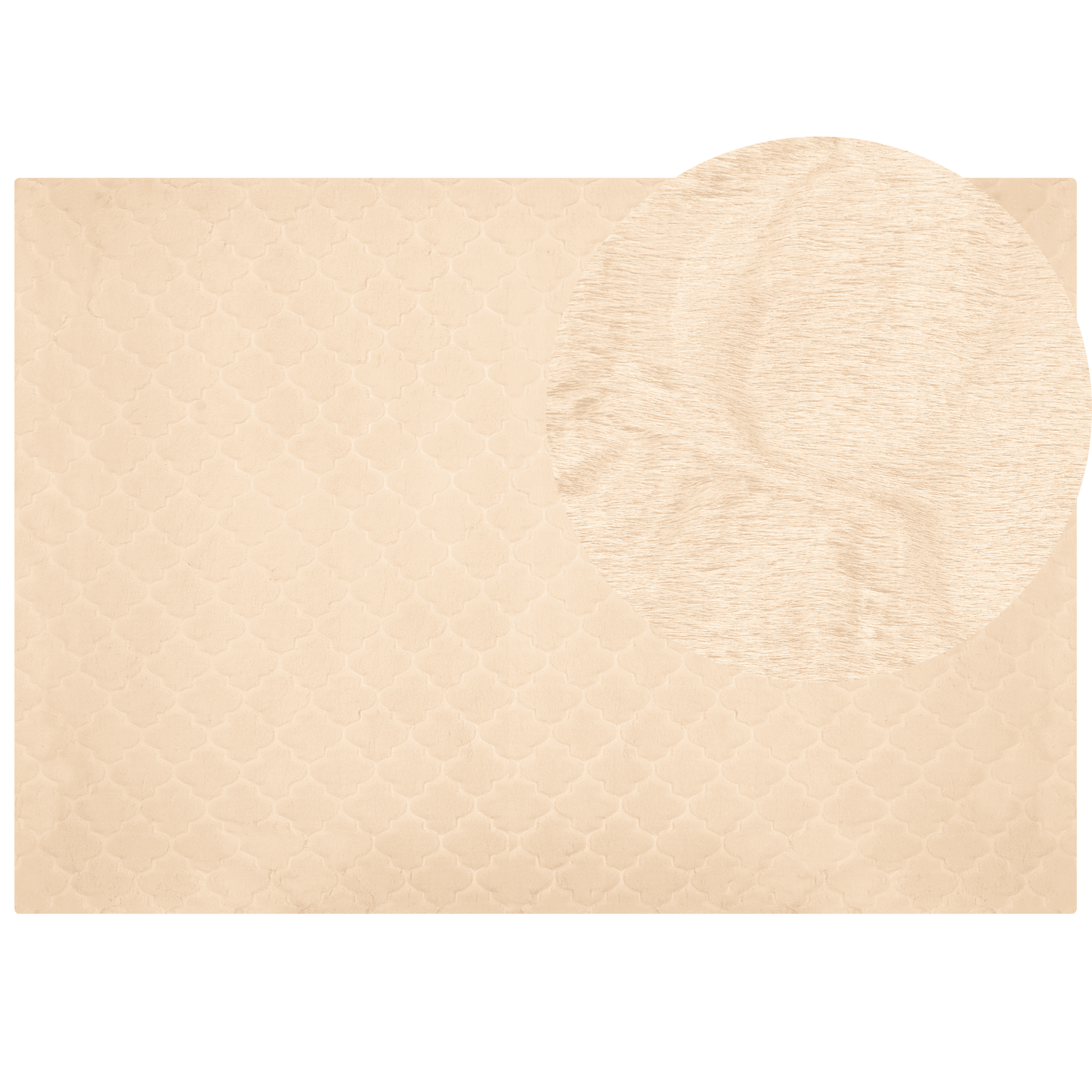 Tekoturkismatto GHARO Beige 160 x 230 cm
