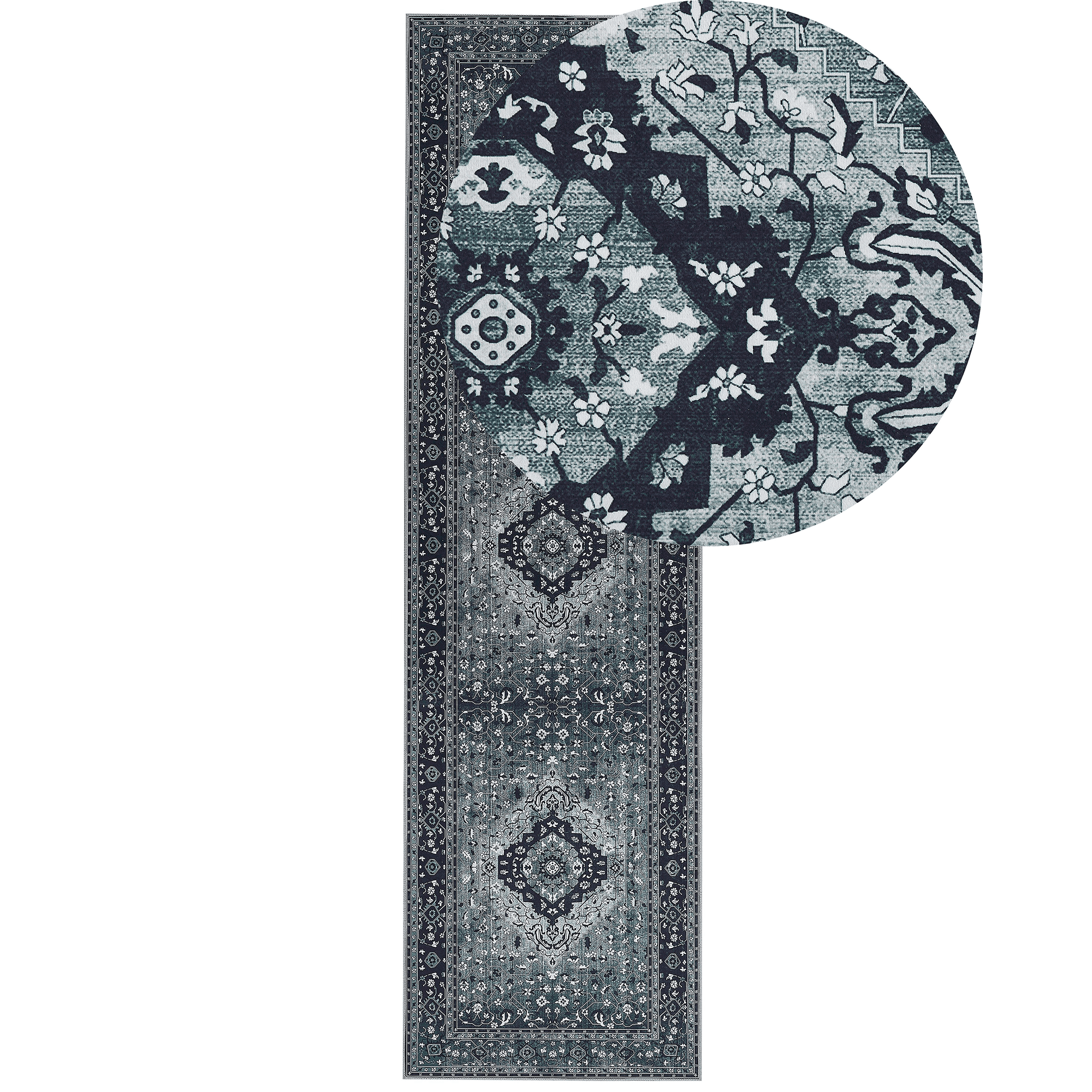 Matto VADKADAM Harmaa 80 x 300 cm – Beliani