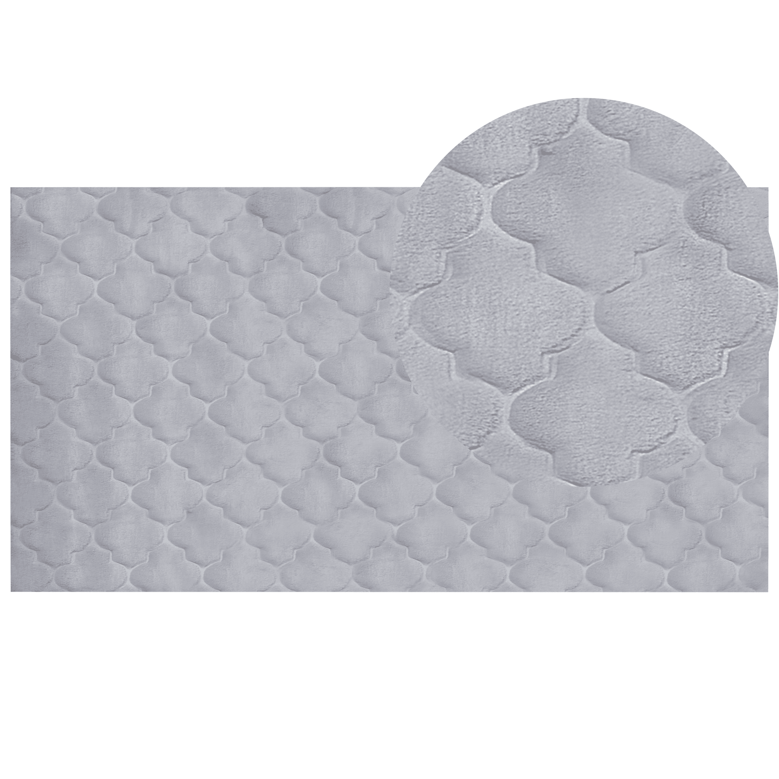 Tekoturkismatto GHARO Harmaa 80 x 150 cm – Beliani