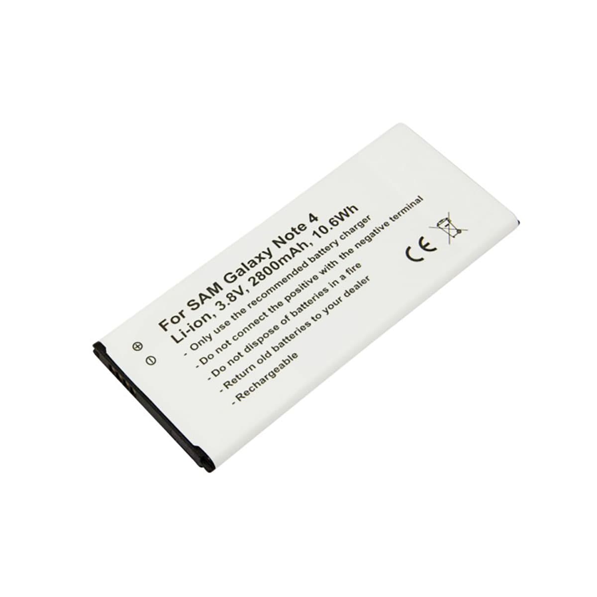 Akku Li-ion 3,8V 2800mAh yhteensopiva Samsung Galaxy Note 4 NFC:llä – Avizar