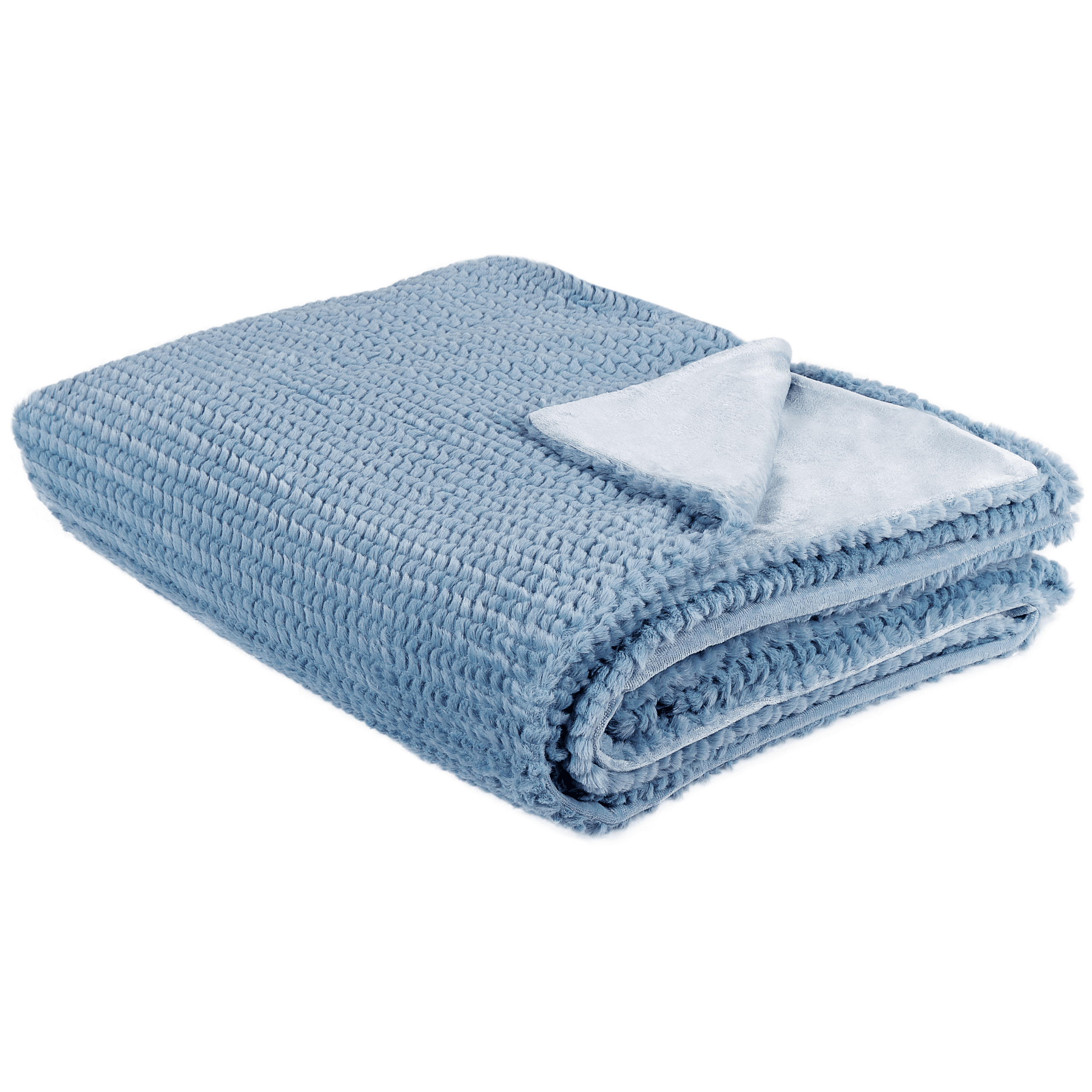 Torkkupeitto BJAS 150 x 200 cm Sininen – Beliani