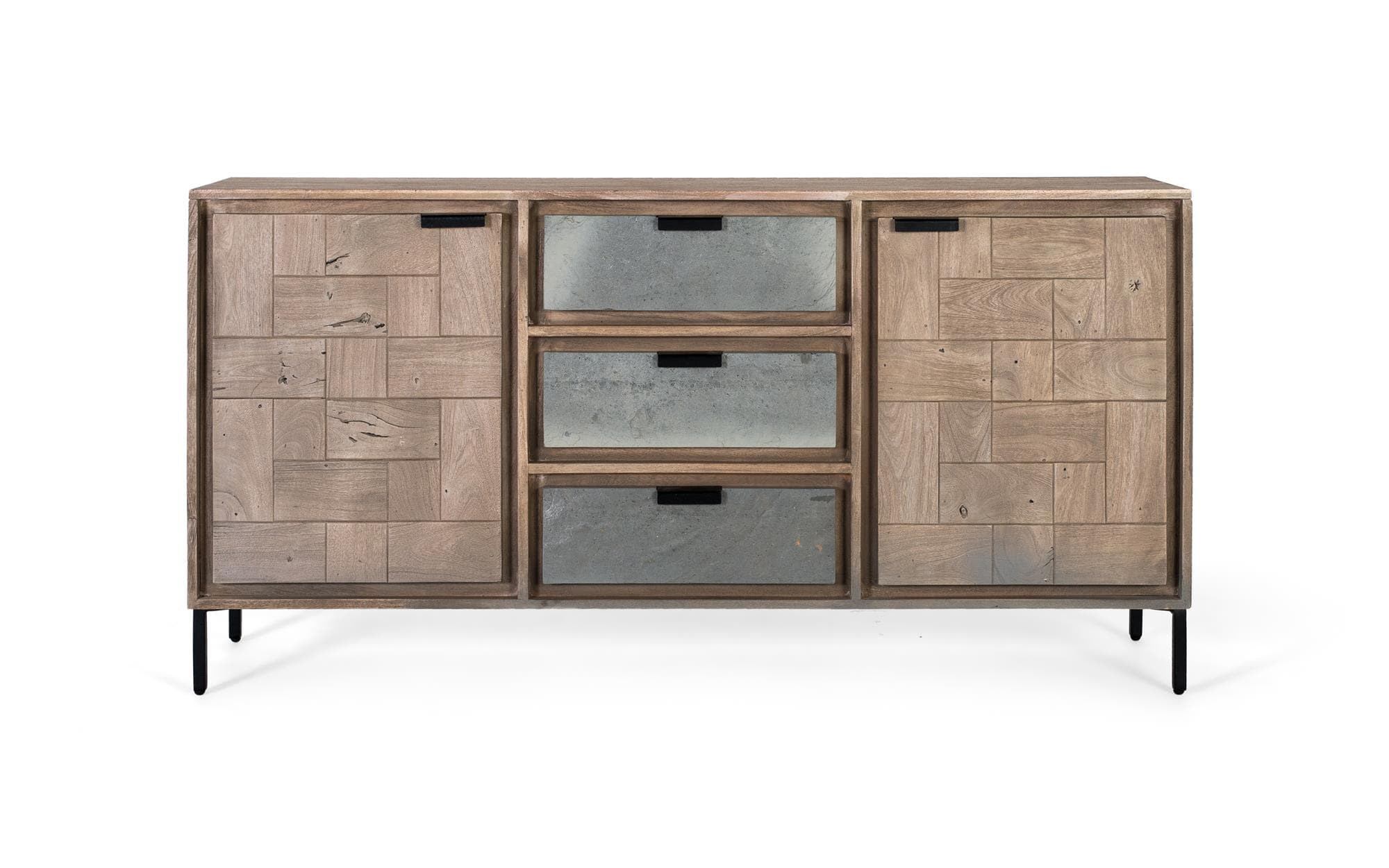 Akaasiapuusta ja metallista valmistettu senkki, 160 cm – Giner y Colomer