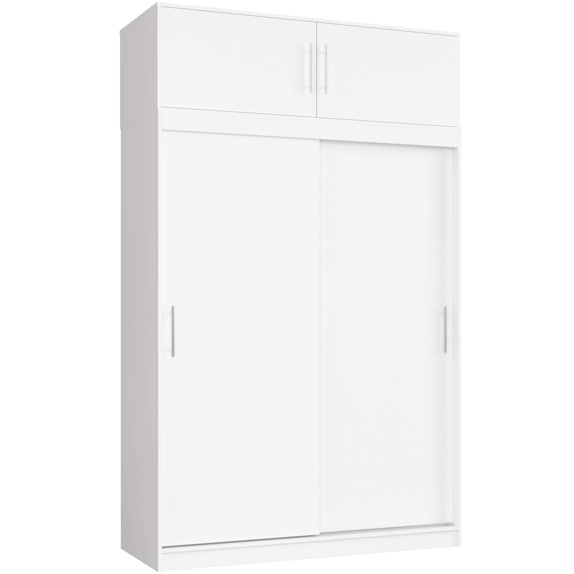 Akord Liukuovi­kaappi Mono jatkeella Valkoinen 150x60x245 – Akord