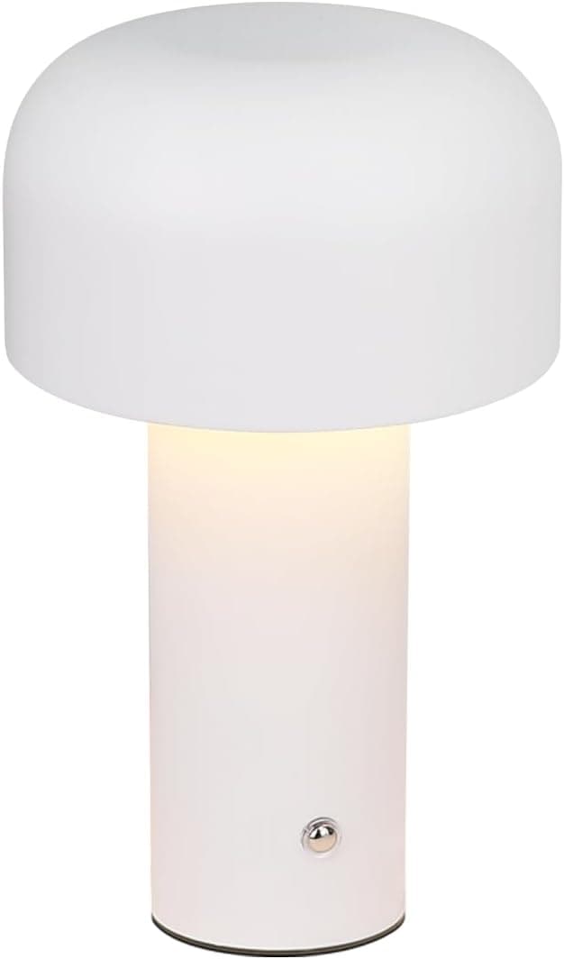 NETTLIFE 2W Himmennettävä Paristokäyttöinen Johdoton LED-pöytävalaisin, Makuuhuoneen Yöpöytävalaisin, Pieni Sienilamppu – Nettlife