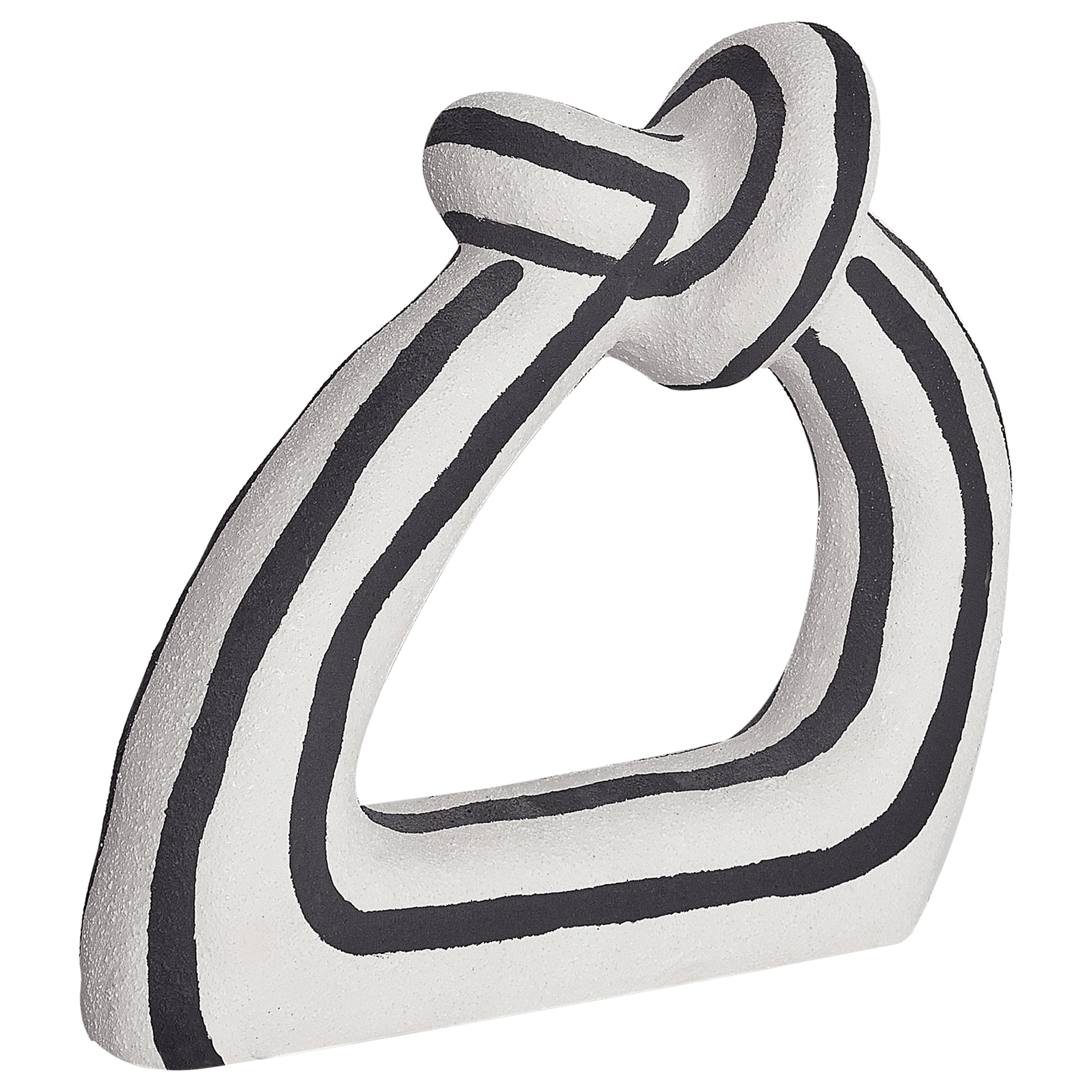 Koriste ZANDER kivitavara Musta/valkoinen – Beliani