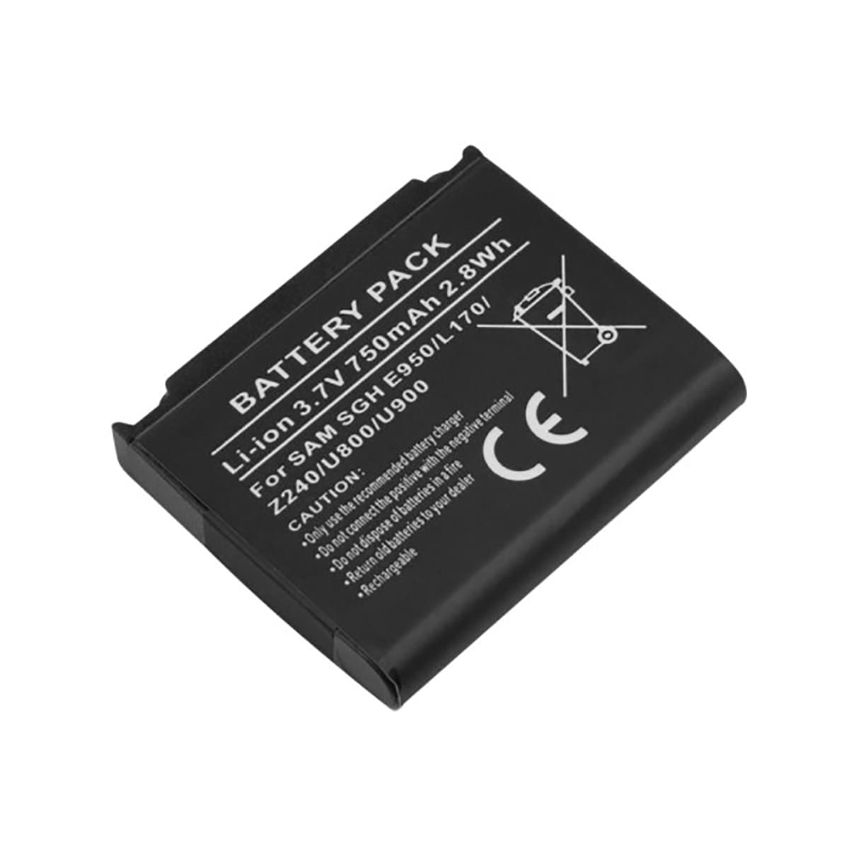 Akku Samsung SGH E950 L170 Z240 U800 U900 Li-ion 3.7V 1200mAh 4.4Wh – Avizar