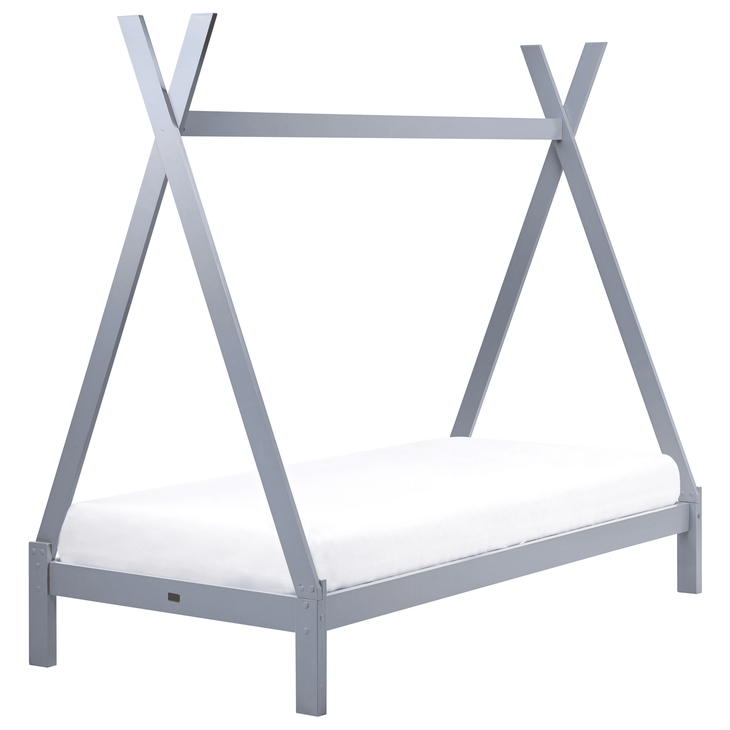 Sänky mänty harmaa 90 x 200 cm DEVAY