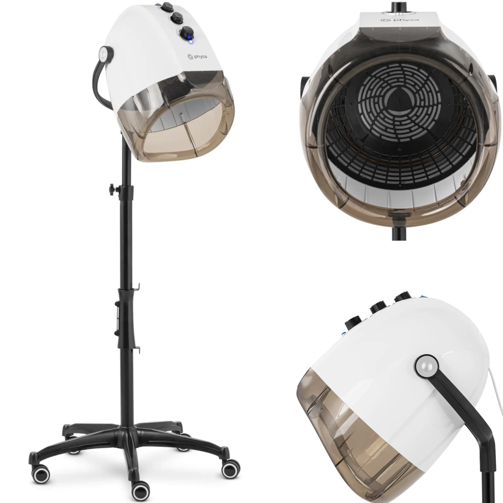 Hiustenkuivaaja ionisaatiolla, seisova, 70 C, 1000 W – Physa