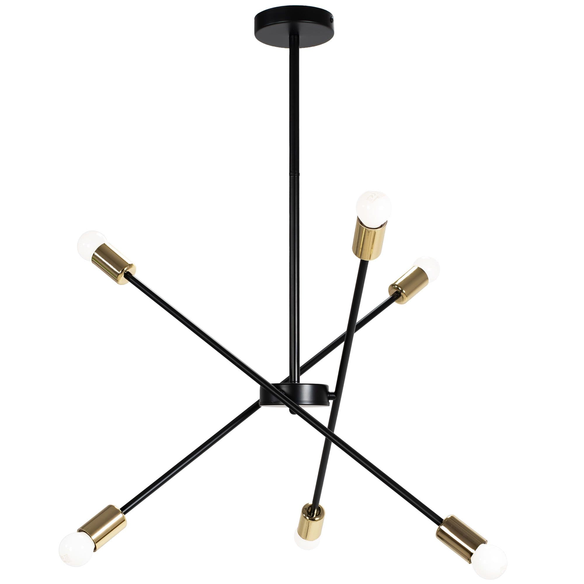 TOOLIGHT riippuva kattovalaisin APP1116-6CP musta, 72x12x72cm – Toolight