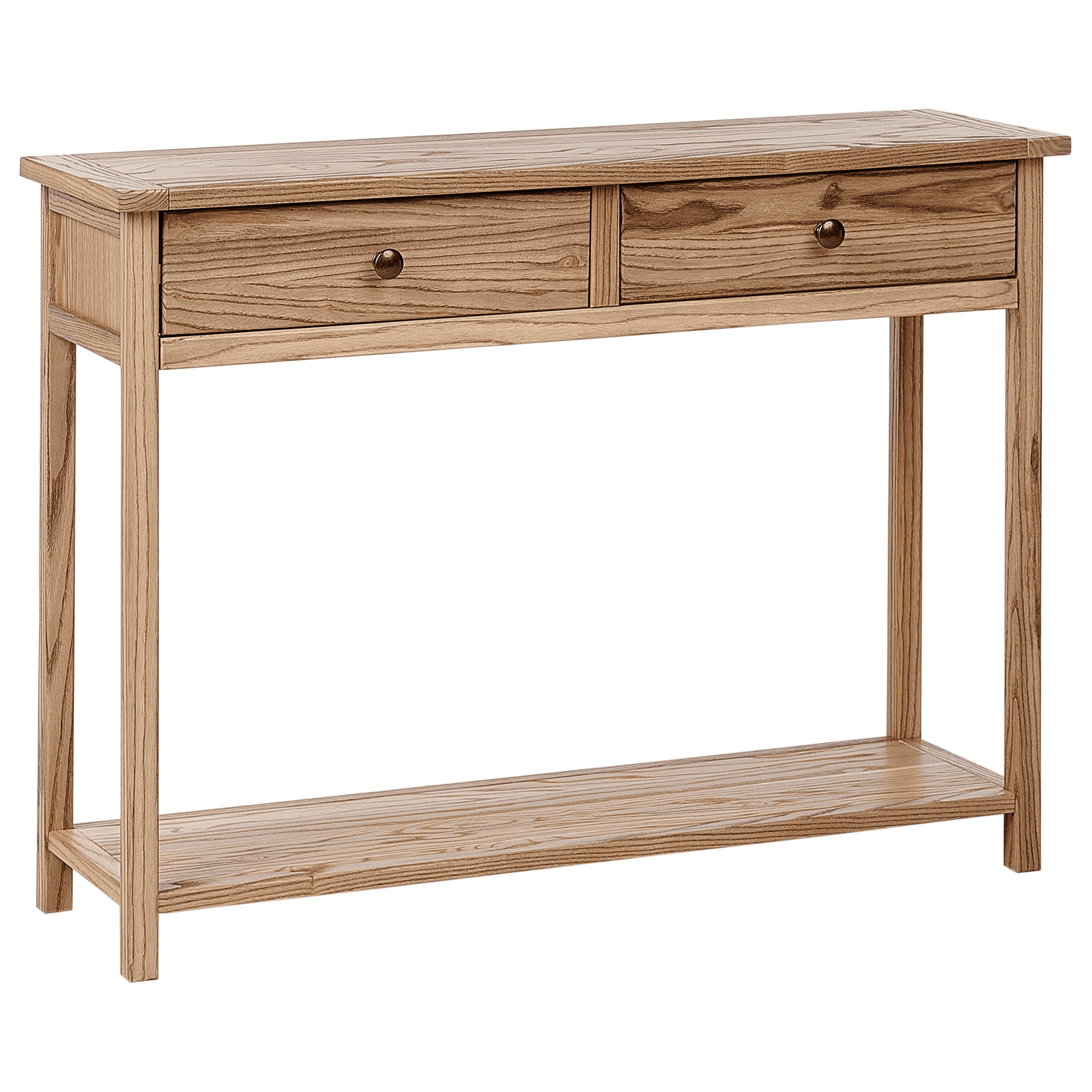 Konsolipöytä SALTON sassafraspuu Ruskea – Beliani