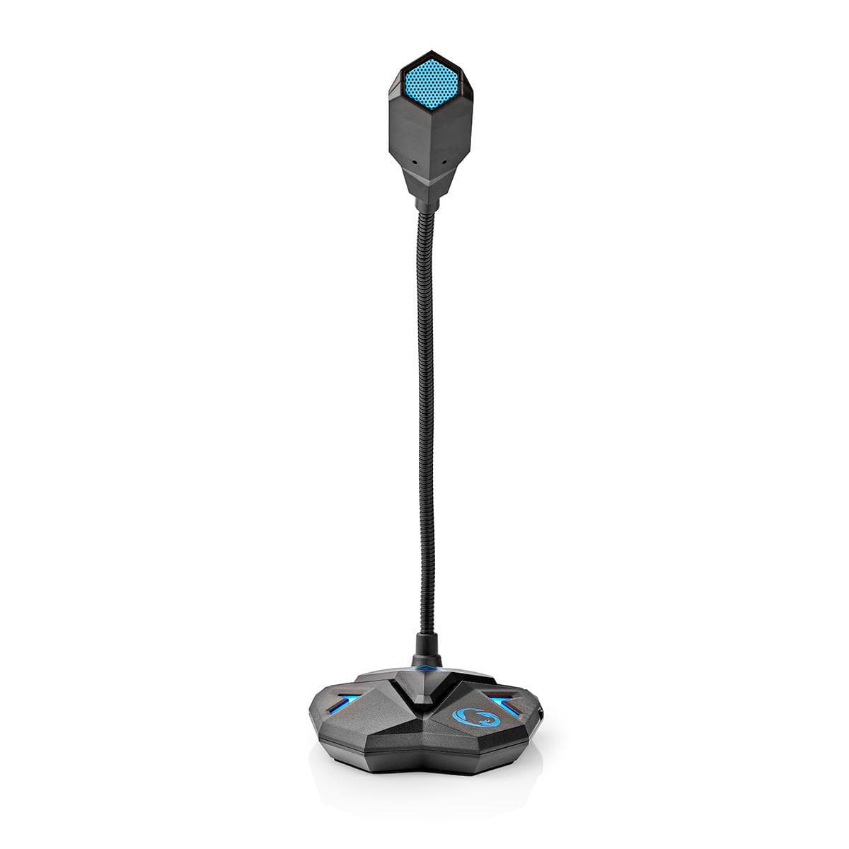 USB Peli- ja Striimausmikrofoni LED-mykistyspainikkeella