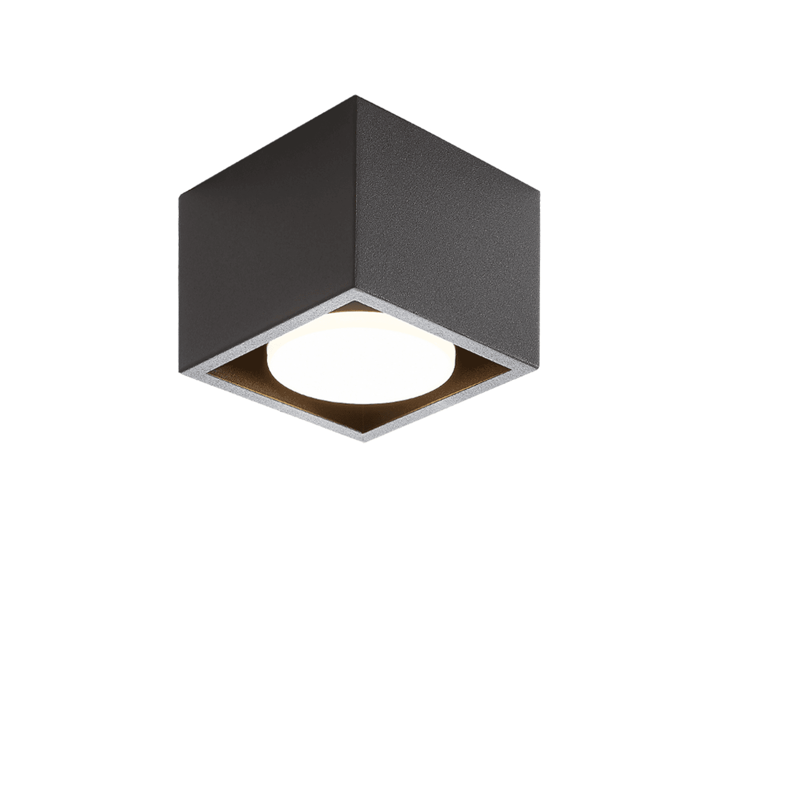 NETTLIFE LED - kohdevalaisin kattoon, musta, GX53, MAX.5W, neliönmuotoinen, kääntyvä kohdevalo keittiöön, olohuoneeseen, ruokailutilaan, eteiseen – Nettlife