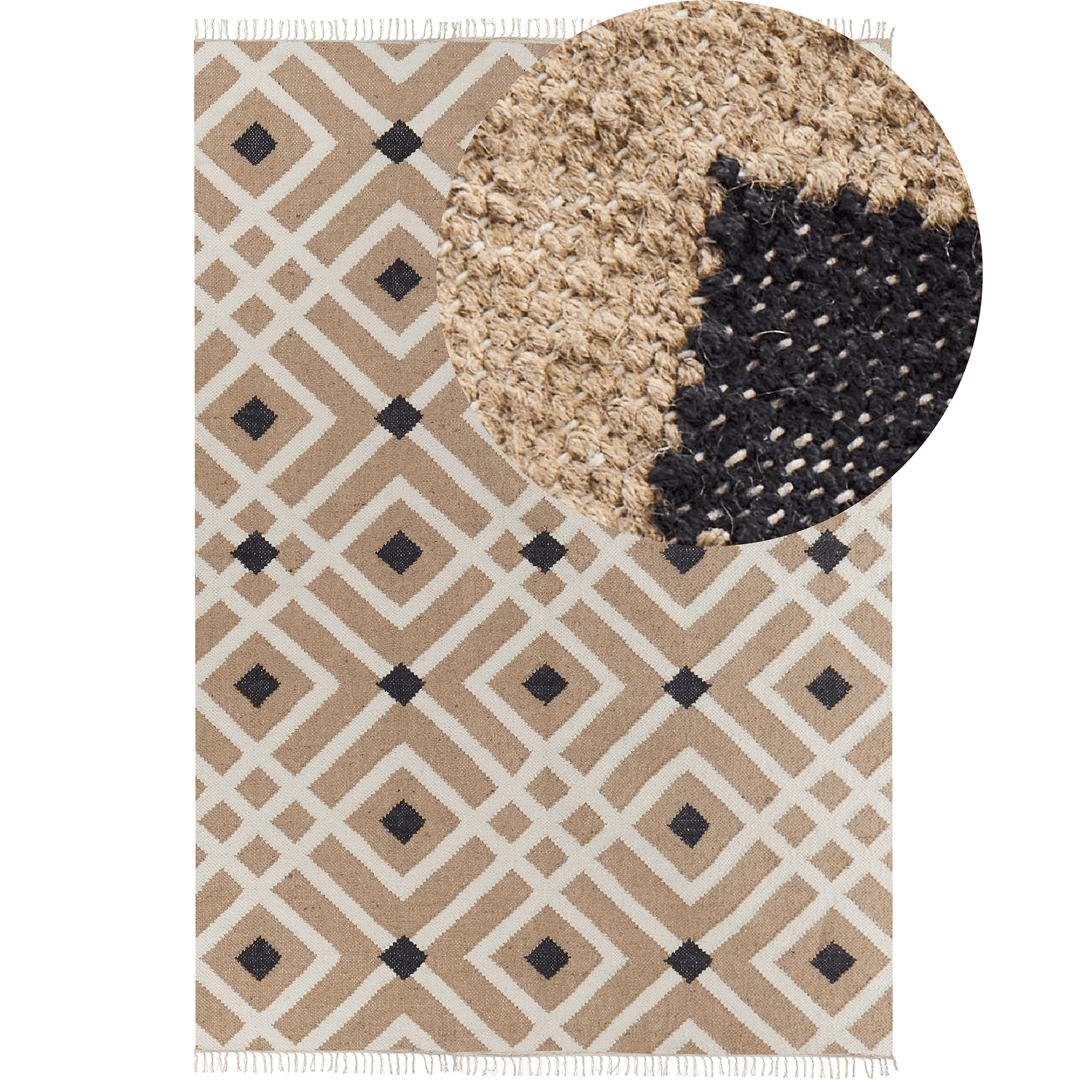 Matto ESENCIK Beige 160 x 230 cm juutti