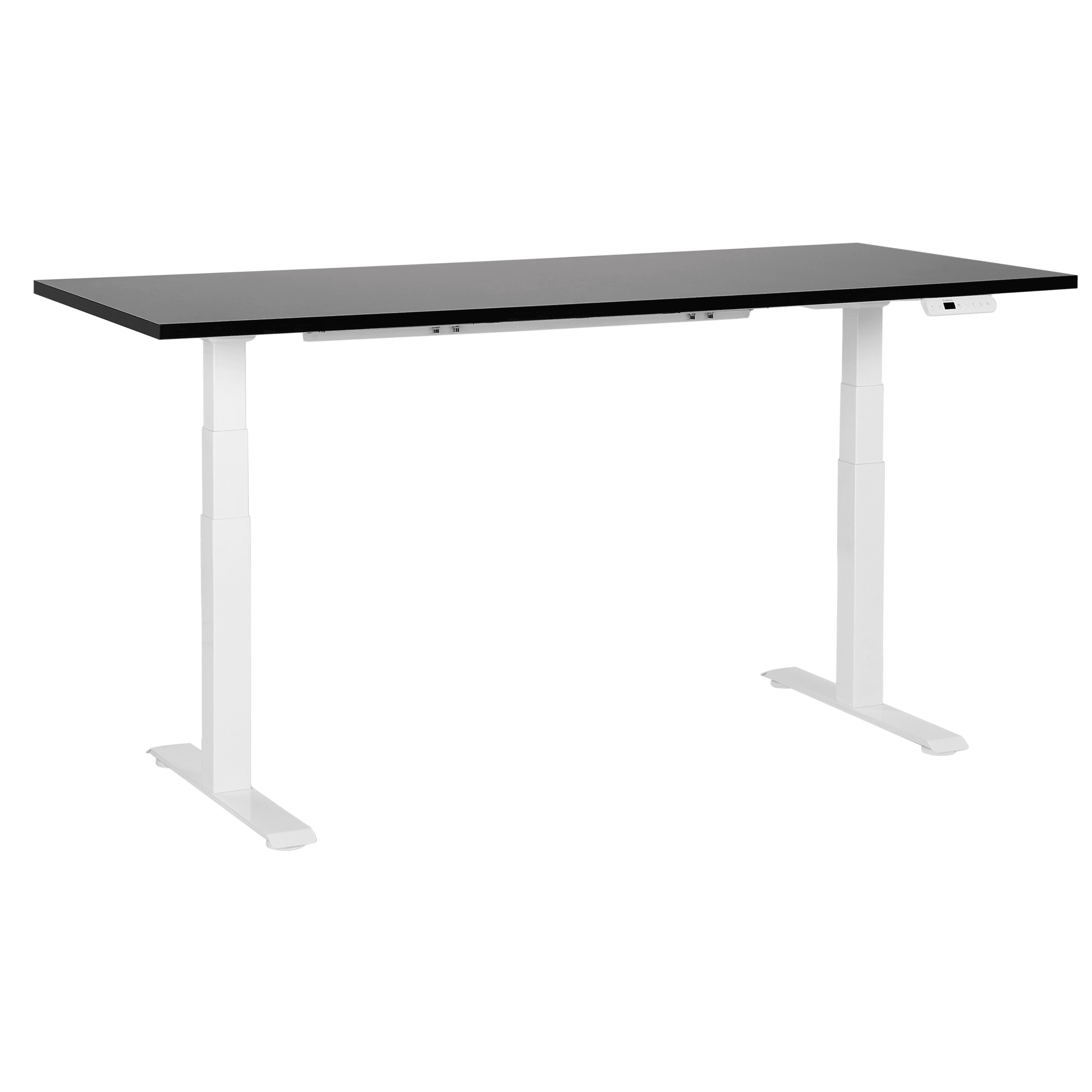 Sähkösäädettävä työpöytä DESTINES Musta/valkoinen 180 cm 80 cm