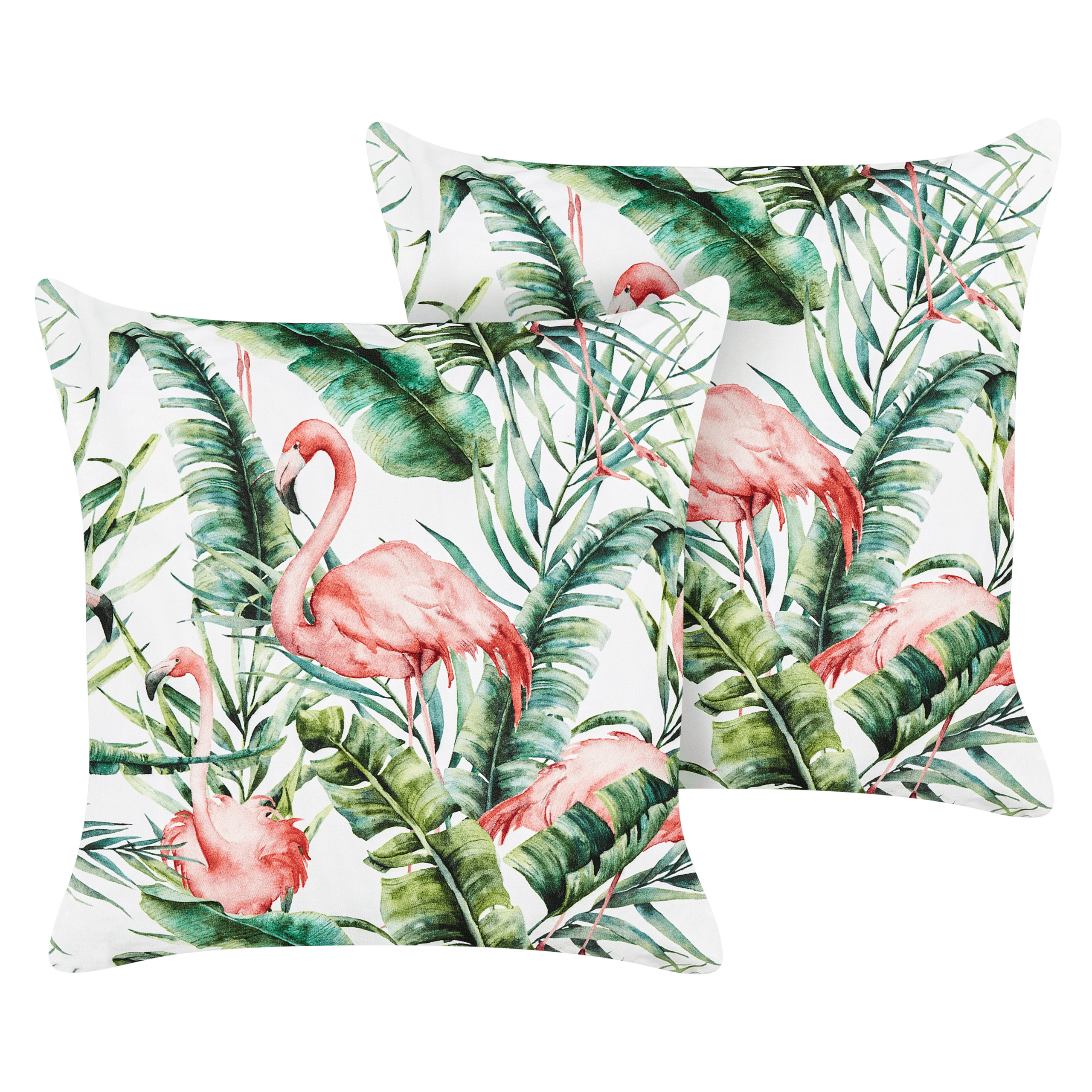 Ulkotyynysetti 2 kpl ELLERA Eläinkuvio 45 x 45 cm Vihreä