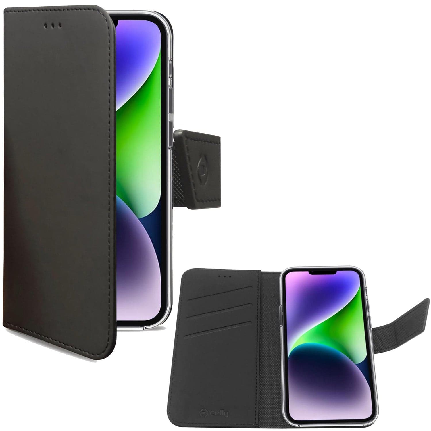 Lompakkokotelo iPhone 14 Plus musta