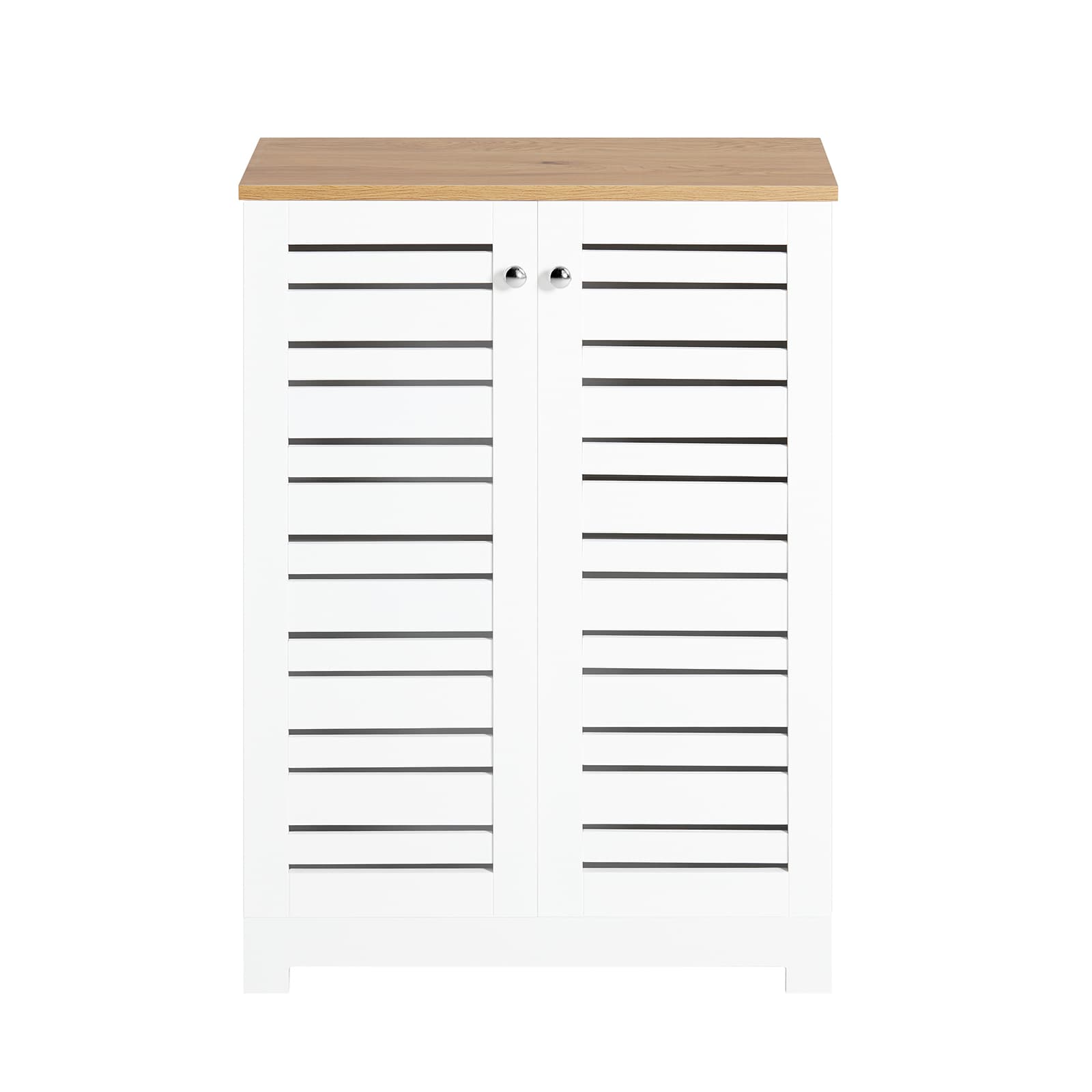 SoBuy Puukuitu kaappi BZR41-W kestävä valkoinen 2-ovinen – SoBuy