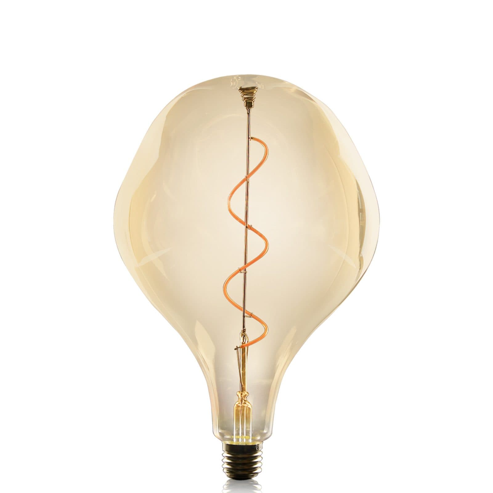 NETTLIFE 1 kpl suurikokoinen E27 LED-lamppu 3 W, epäsäännöllisen muotoinen hehkulamppu, 2 200 K rippavalaisin, lämpövalkoinen - ei säädettävä – Nettlife