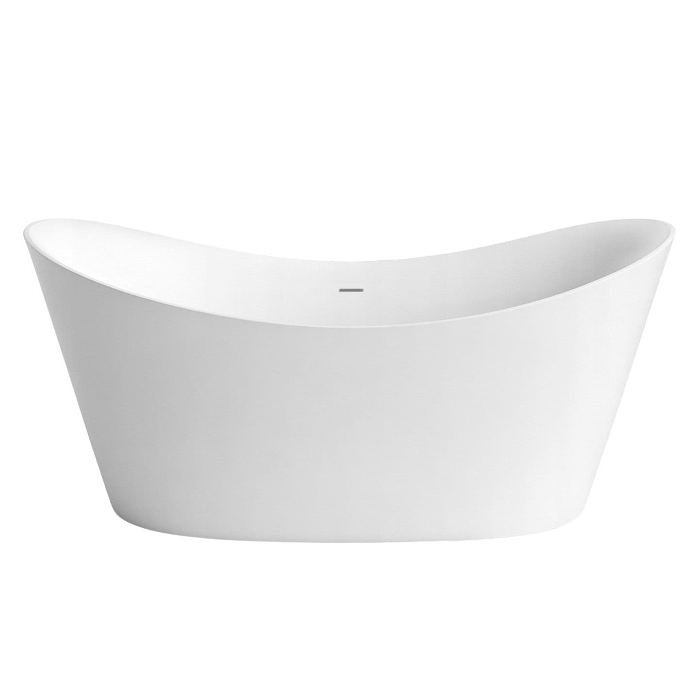 REA Vapaasti Seisova Kylpyamme Ferrano 150 Cm Musta Kylpyammeen Tulppa Valkoinen, 150X74X67Cm – Rea