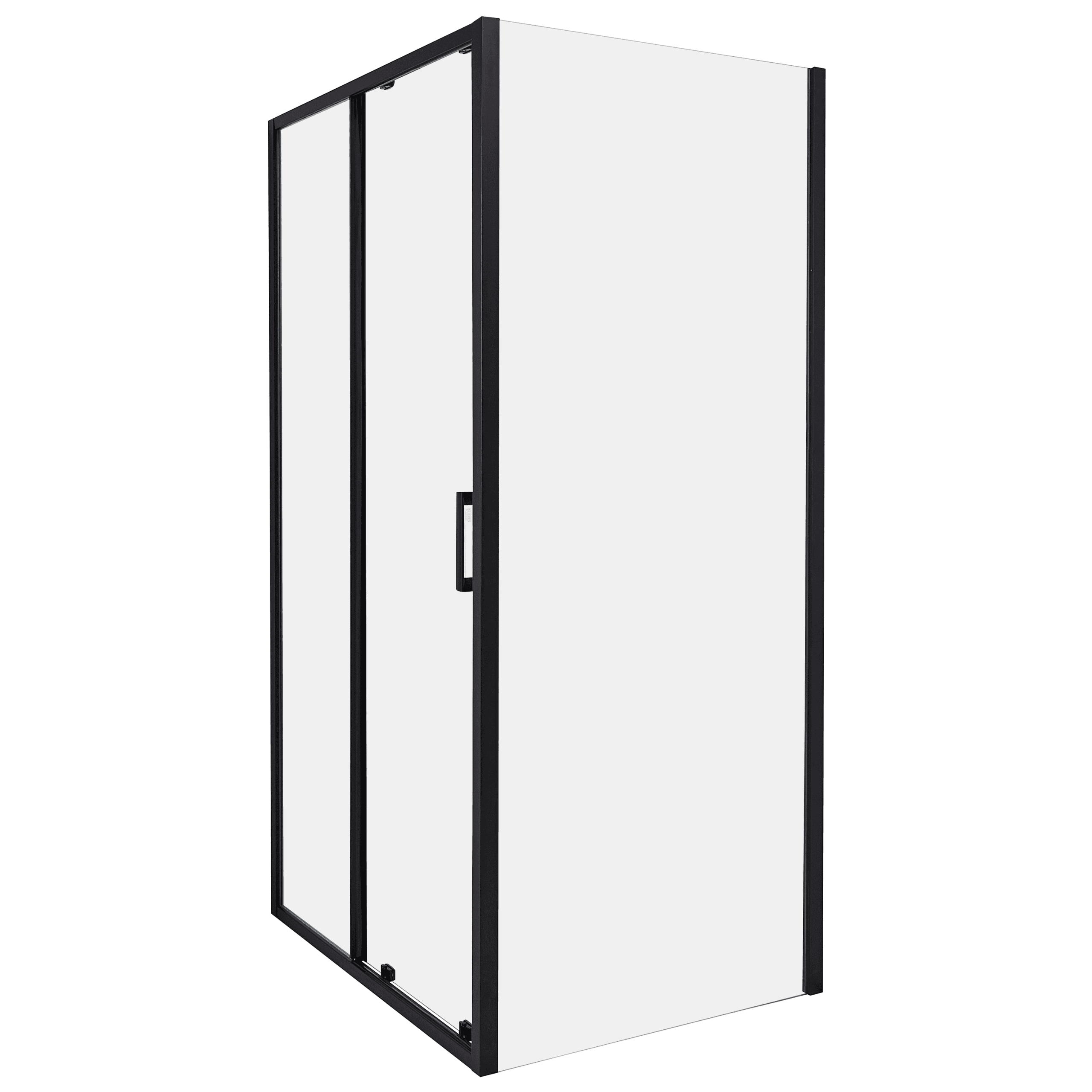 Suihkunurkka YORO 80 x 100 x 185 cm Musta