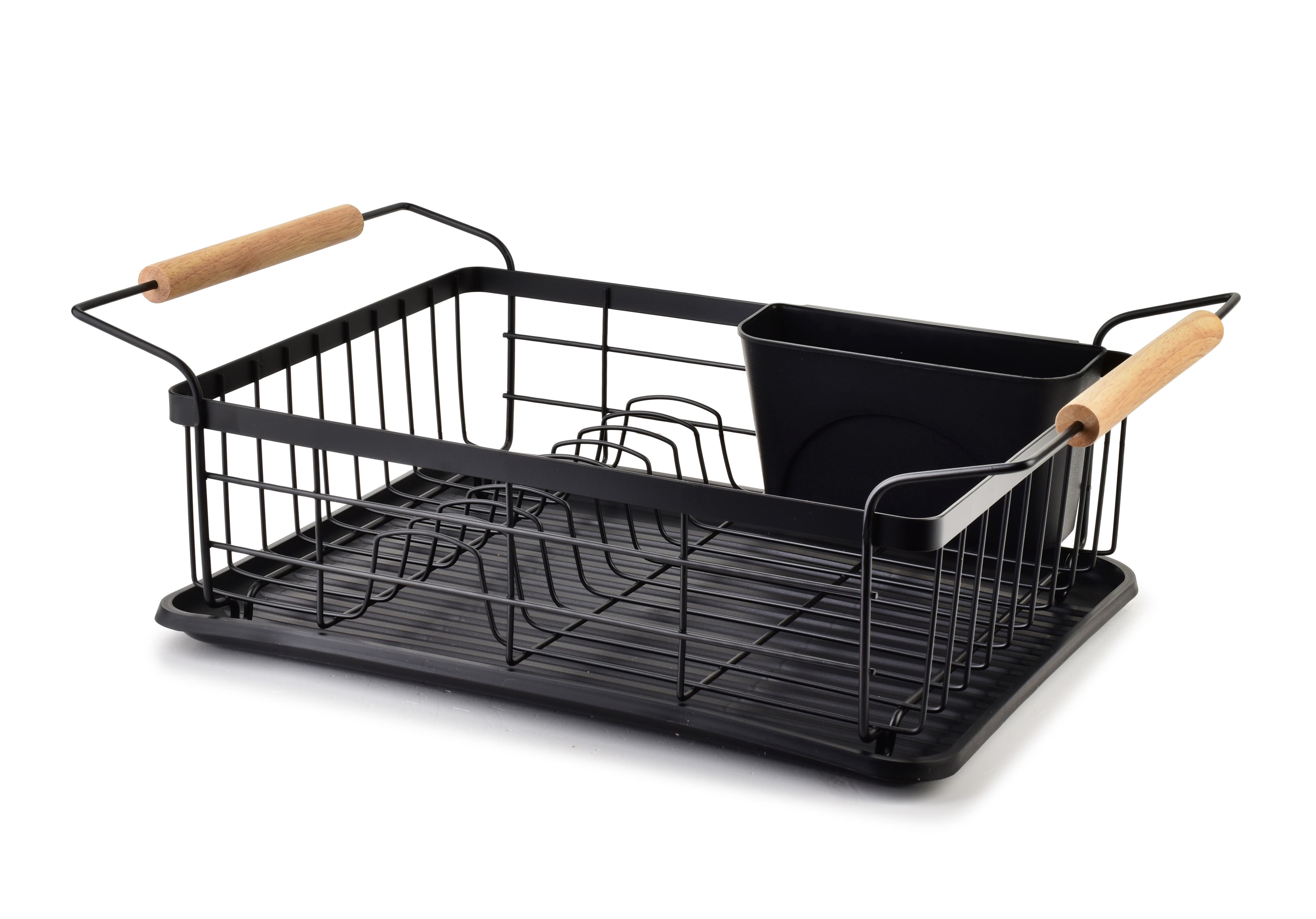 Astiankuivausteline metalli BASIC KITCHEN 50,5x29,8x16,5 cm musta 1 kpl – MONDEX