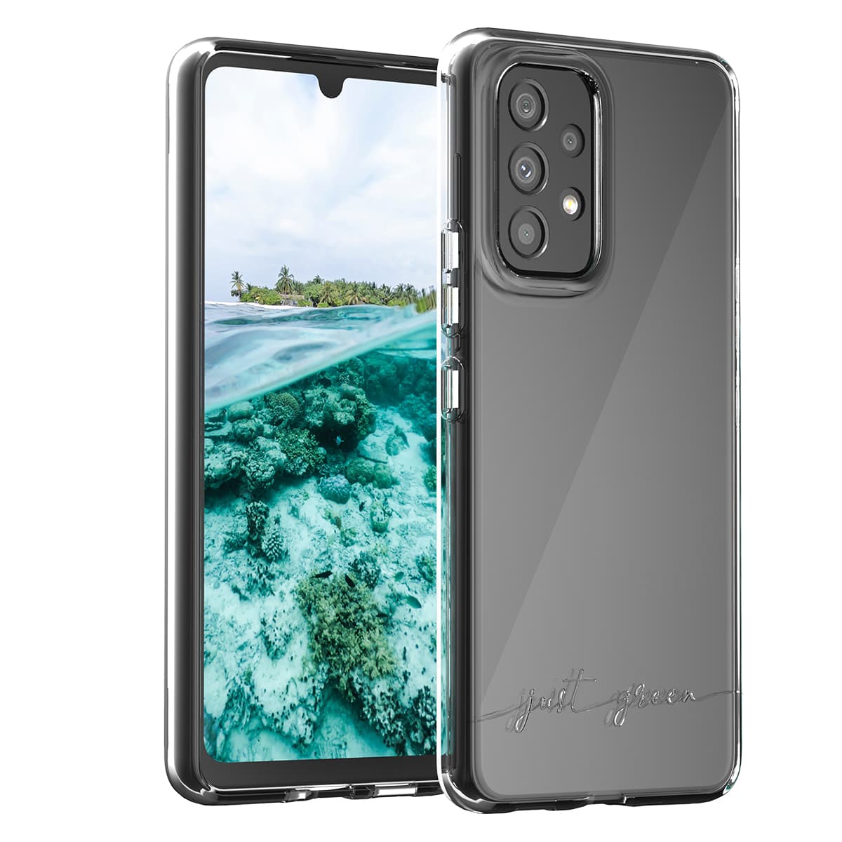 Galaxy A53 5G -suojakuori, pehmeä muovi, Infinia-malli – Just Green