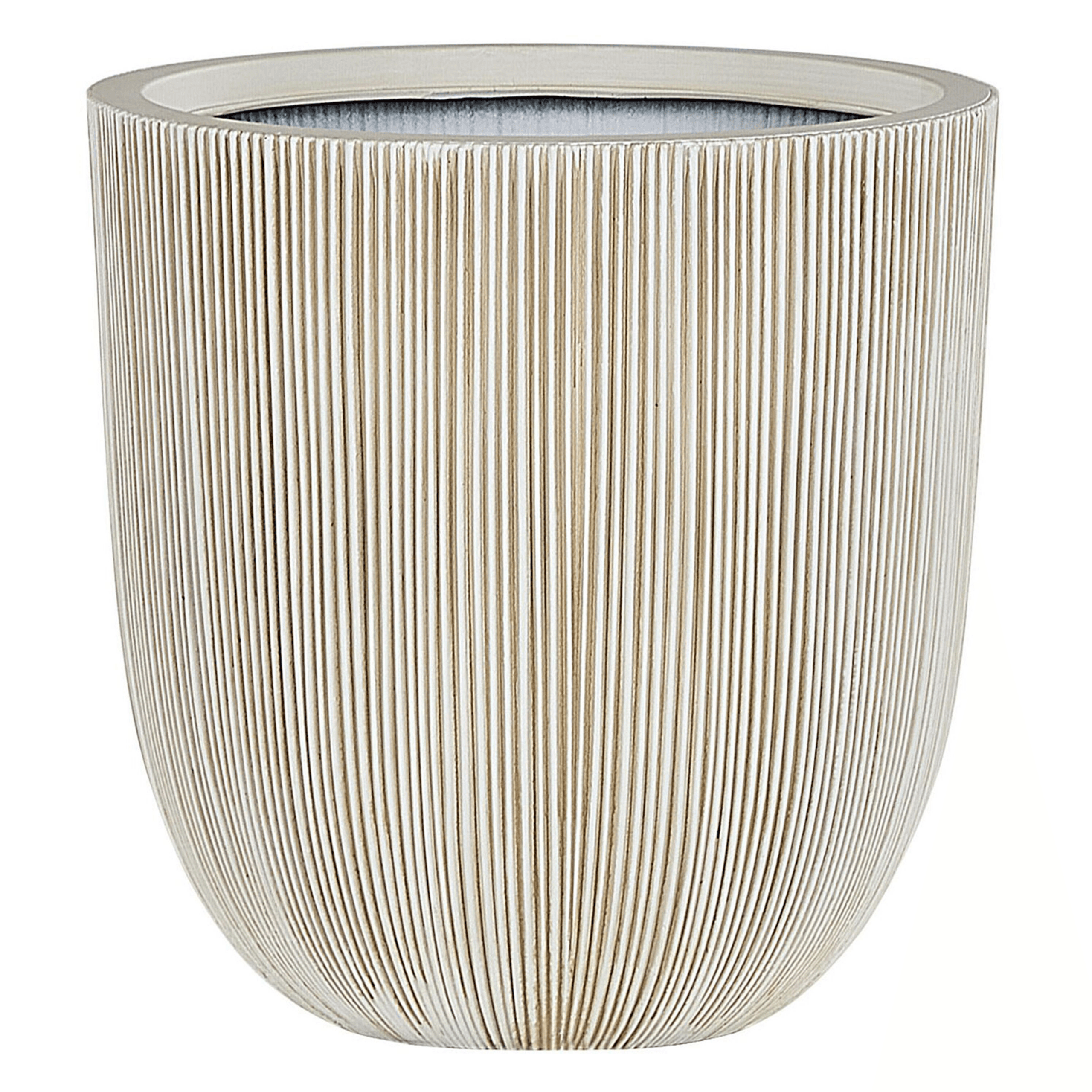 Kukkaruukku CHIOS 37 cm Beige – Beliani