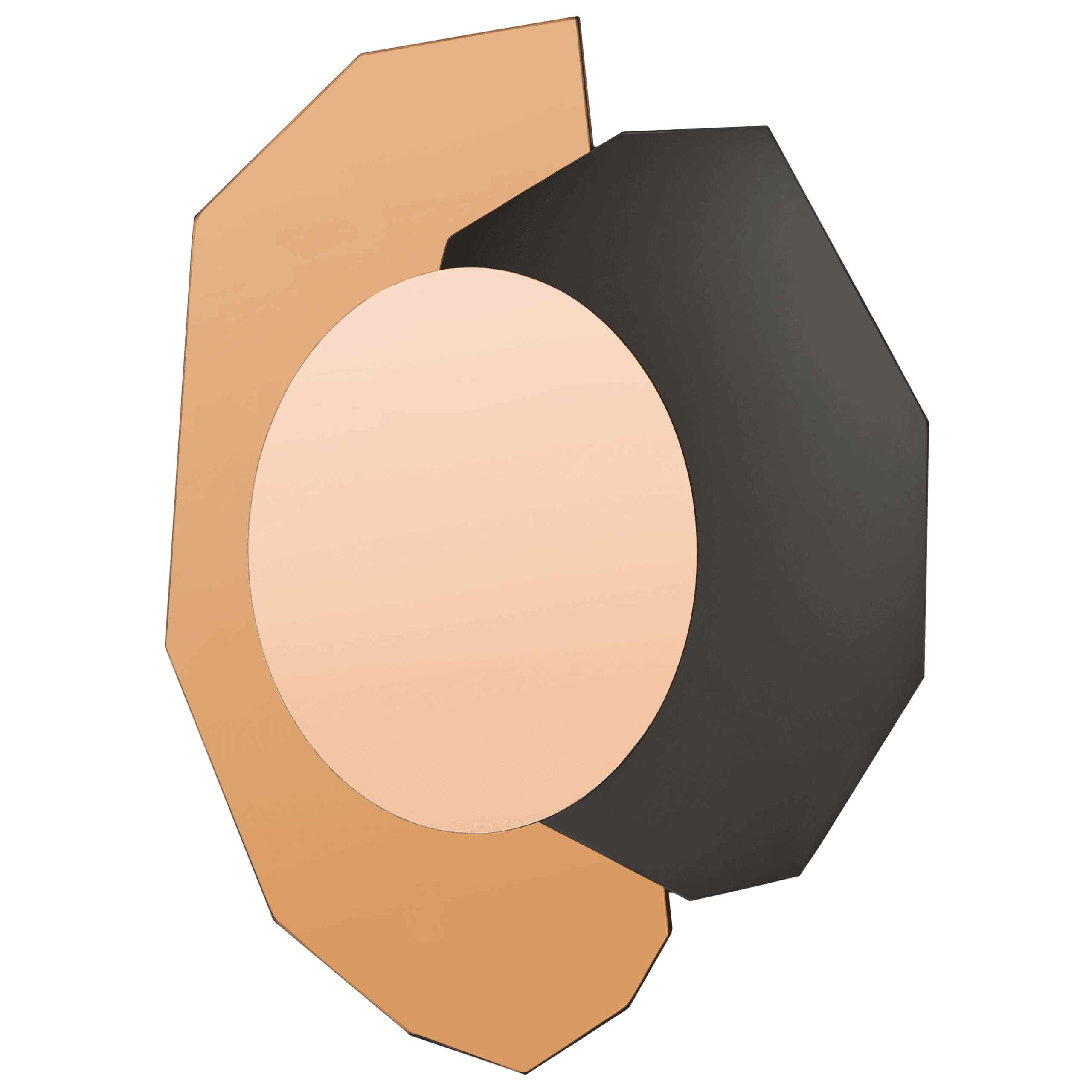 Seinäpeili TROYON 62 cm 80 cm Ruusukulta – Beliani