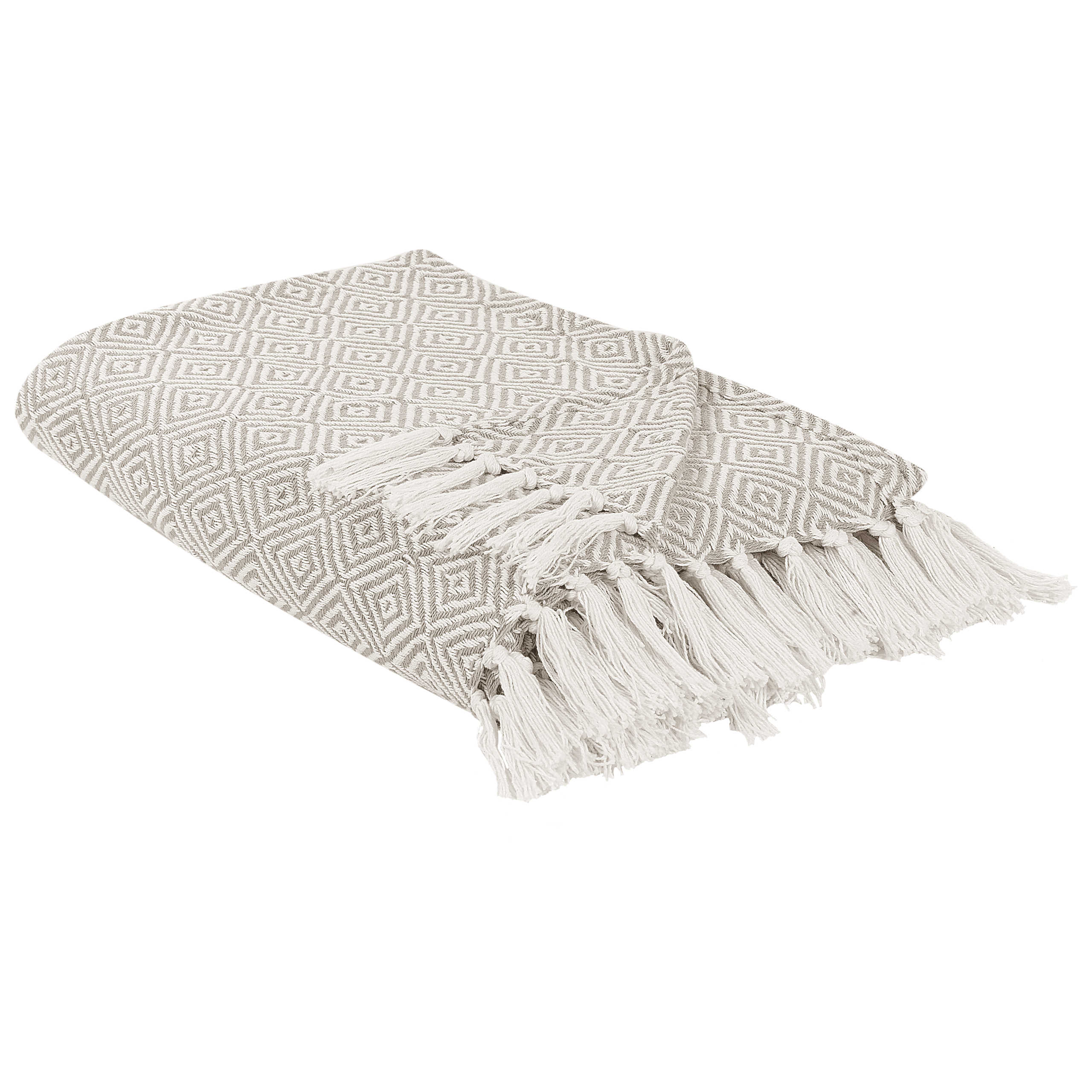 Päiväpeitto TOUTLI puuvilla 220 x 240 cm Ruskeanharmaa – Beliani