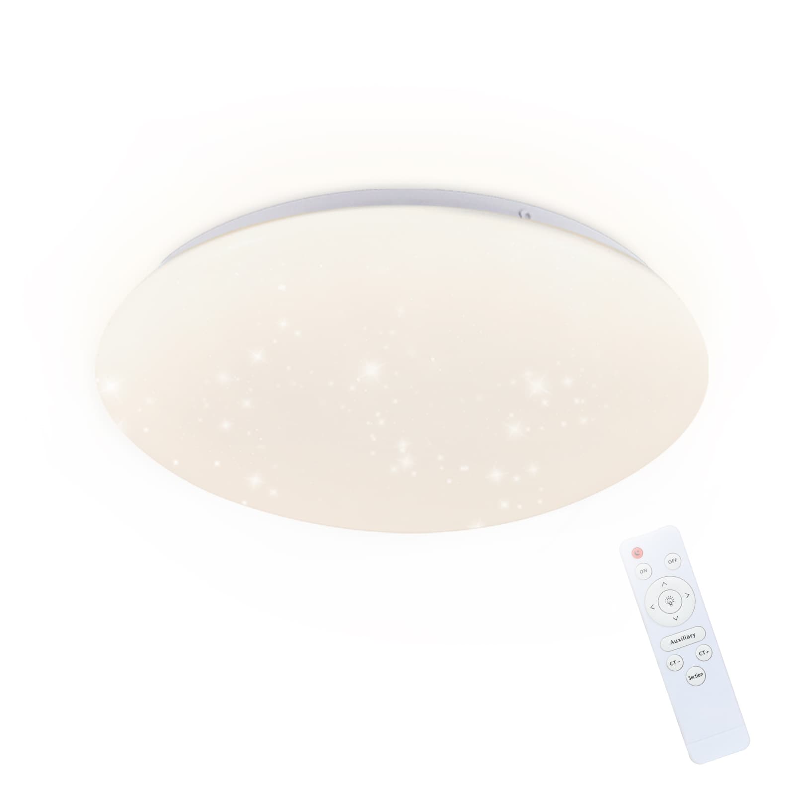 NETTLIFE LED - kattovalaisin, tähtitaivas makuuhuoneen, lamppu himmennettäväKaukosäätimellä 37W, lastenhuoneen lamppu, 28cm olohuoneeseen – Nettlife