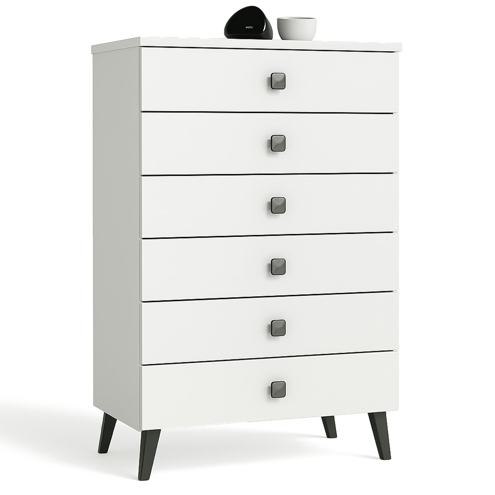 Akord Vitriini Mobi Valkoinen/Musta 60x37x104 – Akord