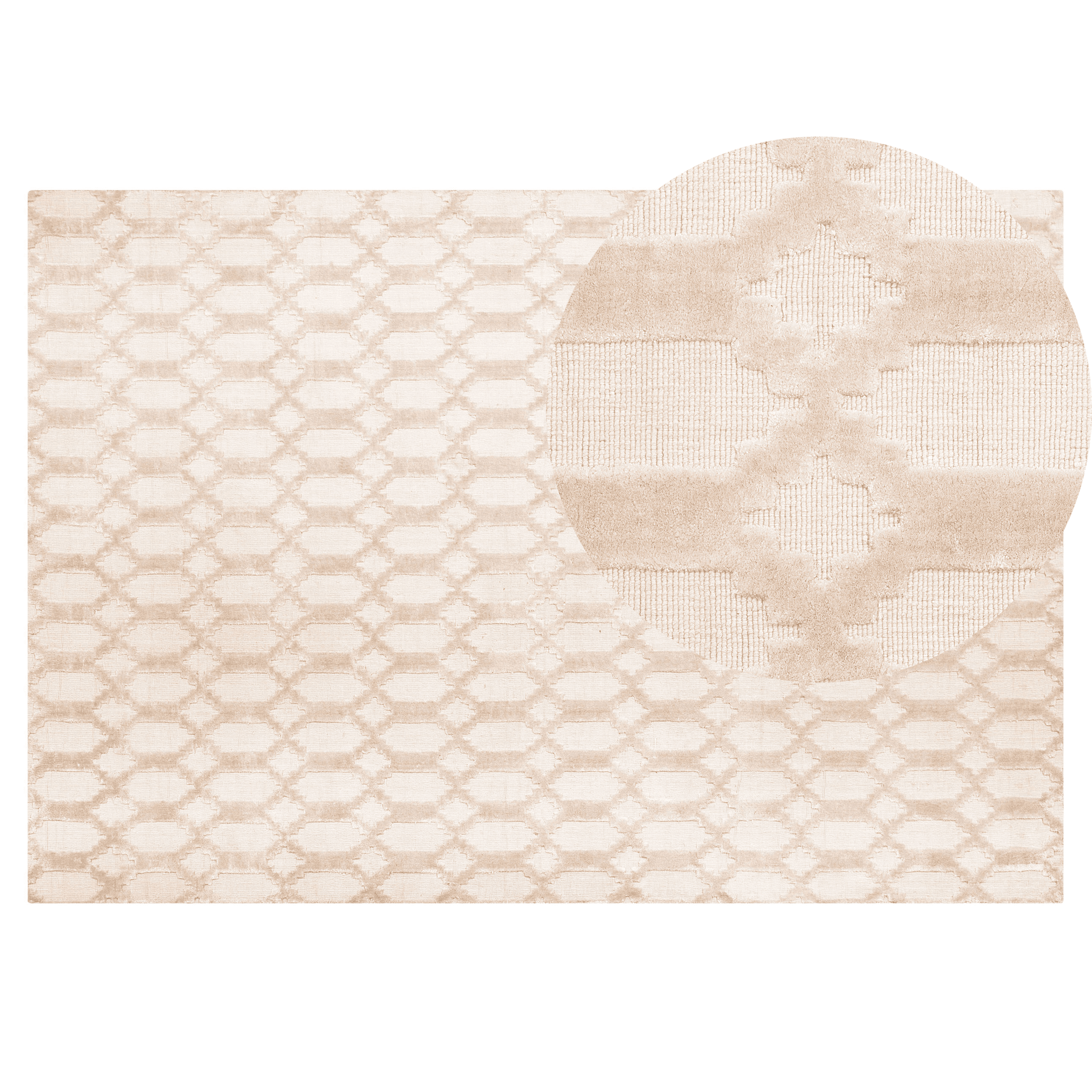 Matto CIZRE Beige 140 x 200 cm viskoosi