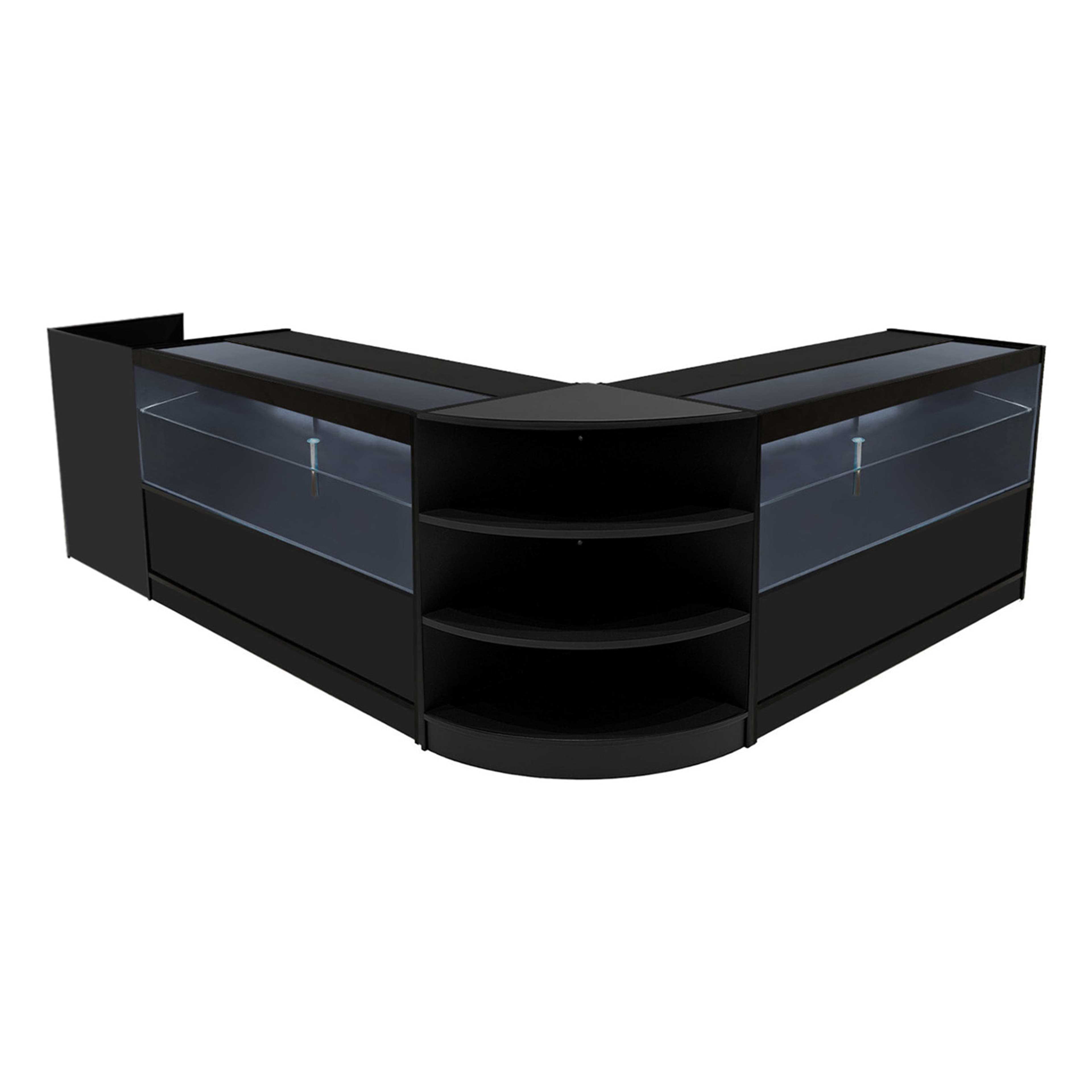 Eclipse LED-myymälätiskisarja LM60, TB60 ja 2 x C1500 - musta – Monstershop