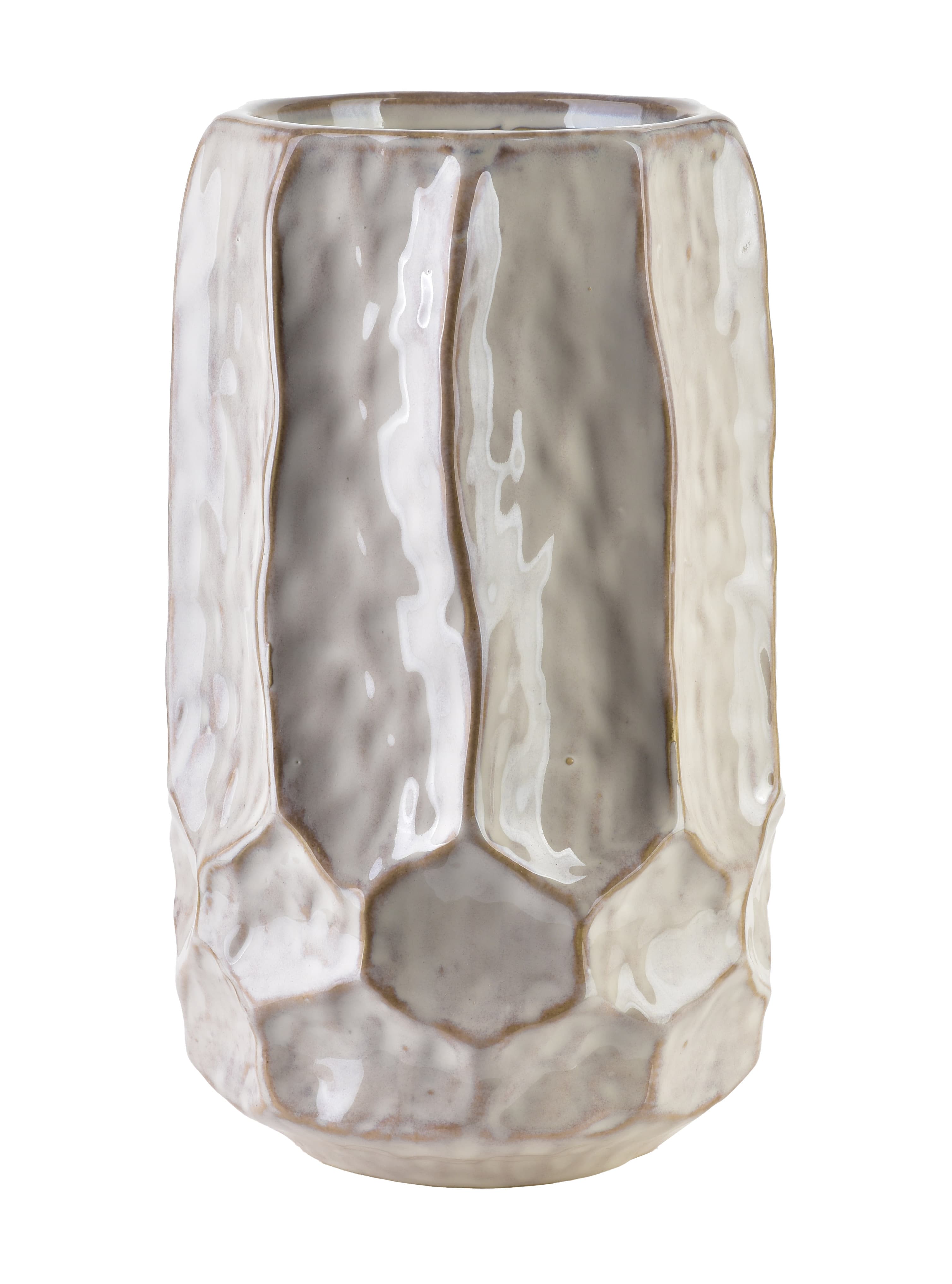 MONDEX keramiikkamaljakko, kohokuvioitu, 12 x 14 x 26 cm – MONDEX