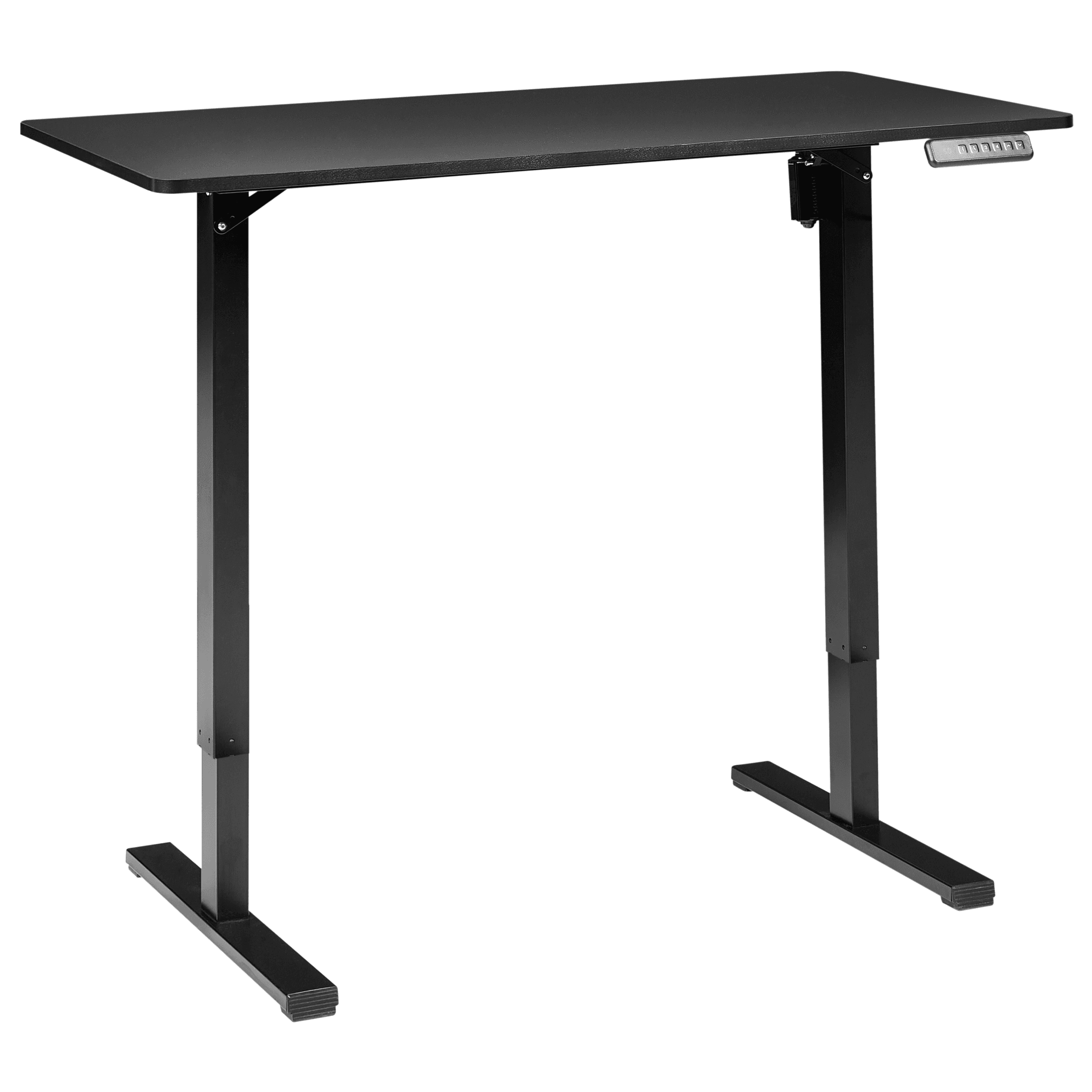 Sähkösäädettävä työpöytä TAVARES Musta 120 cm 60 cm – Beliani