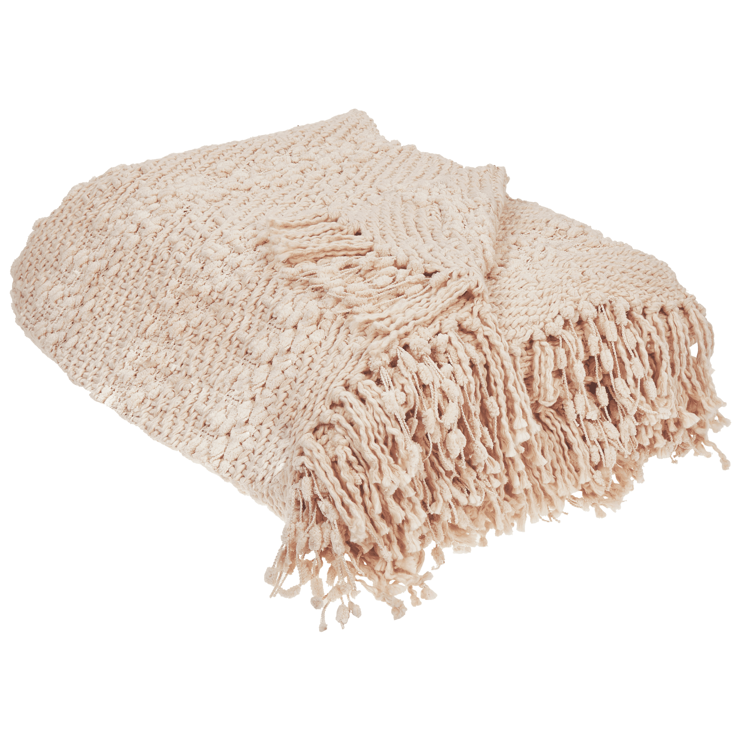 Torkkupeitto VELLA puuvilla 150 x 200 cm Vaaleanbeige – Beliani