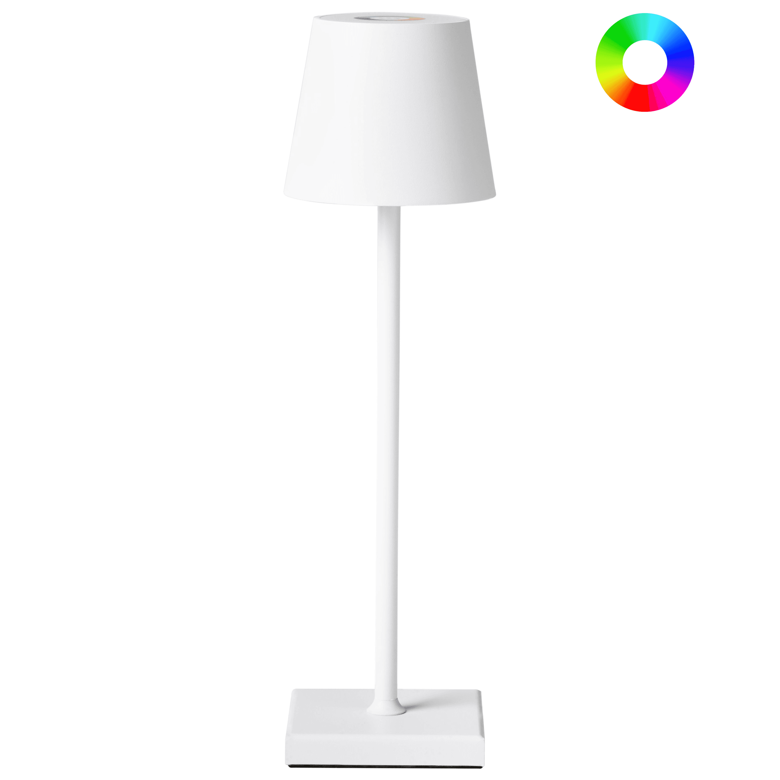 Langaton LED-pöytävalaisin VALIRA metalli Valkoinen – Beliani