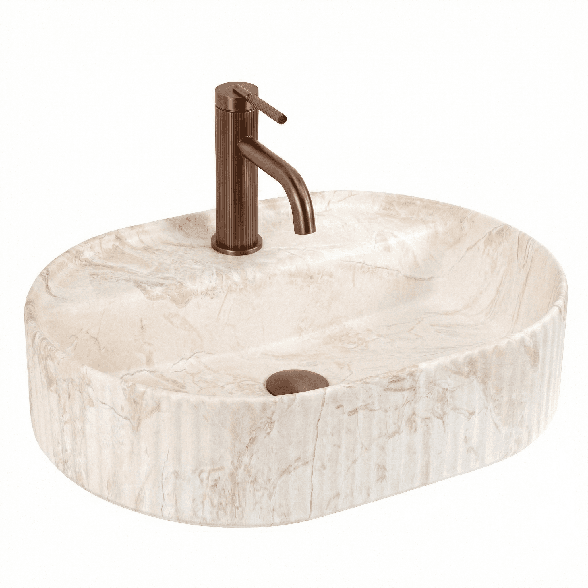 REA Tasolle Asennettava Pesuallas Marcela 50 Saturn Beige, 50X36X13, 5Cm – Rea