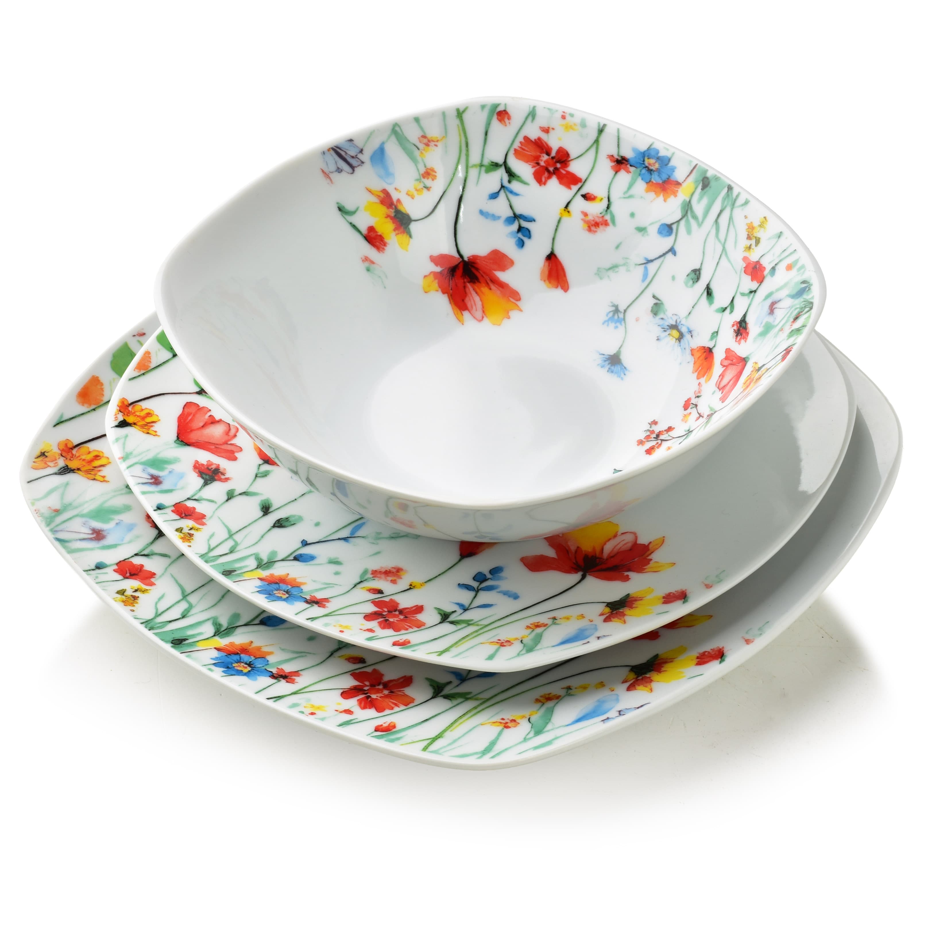 Astiasto posliini AFFEKDESIGN LEA SMOOTH 16,5/19,5/22cm valkoinen 18 osaa – MONDEX