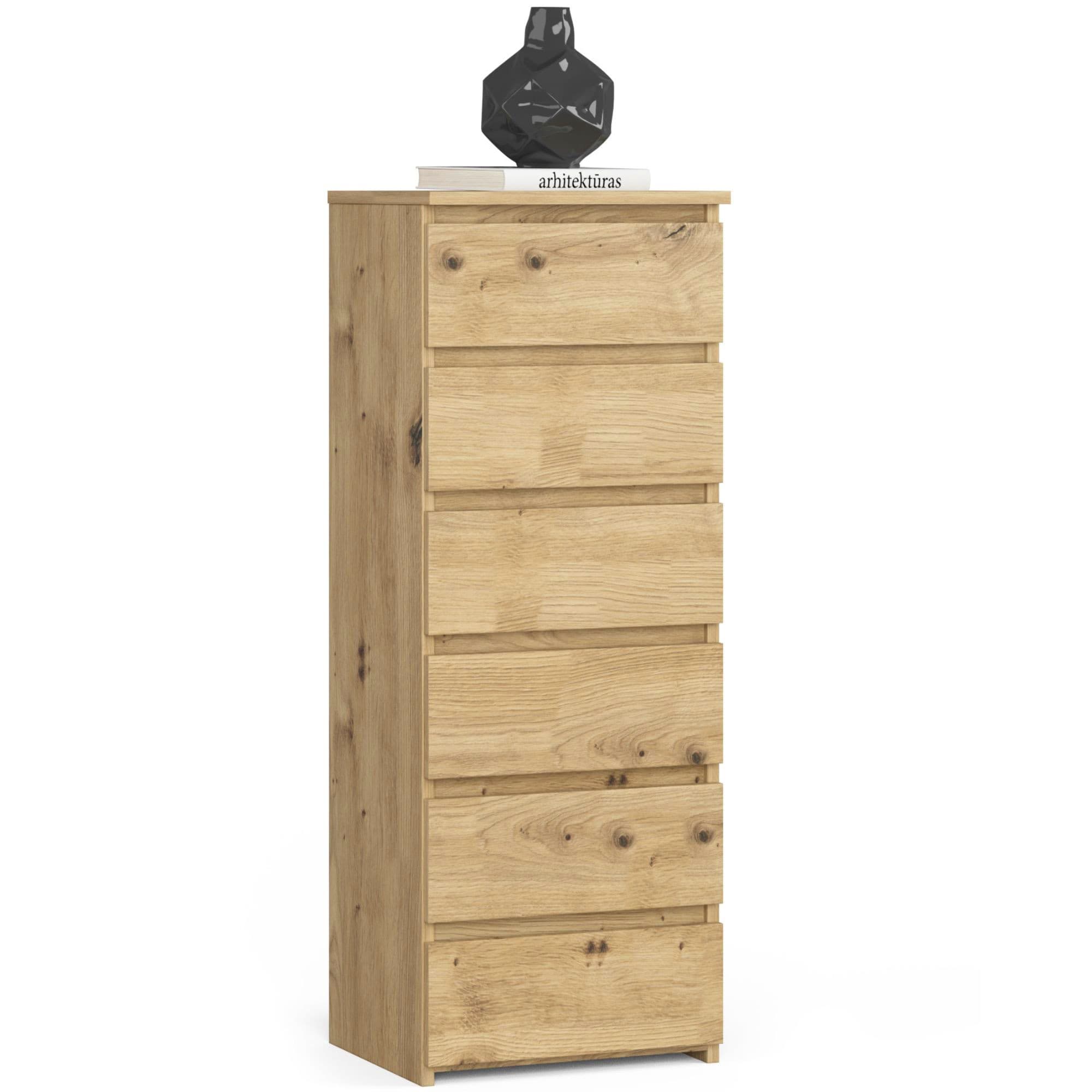 Akord Korkea lipasto Artisan-tammi 40x35x109 – Akord