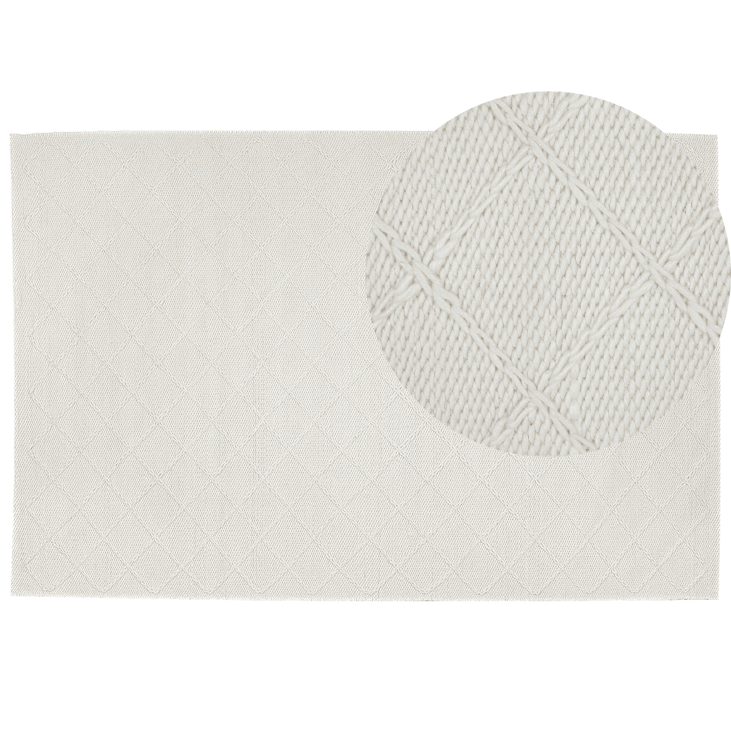 Matto ELLEK Valkoinen 160 x 230 cm villa