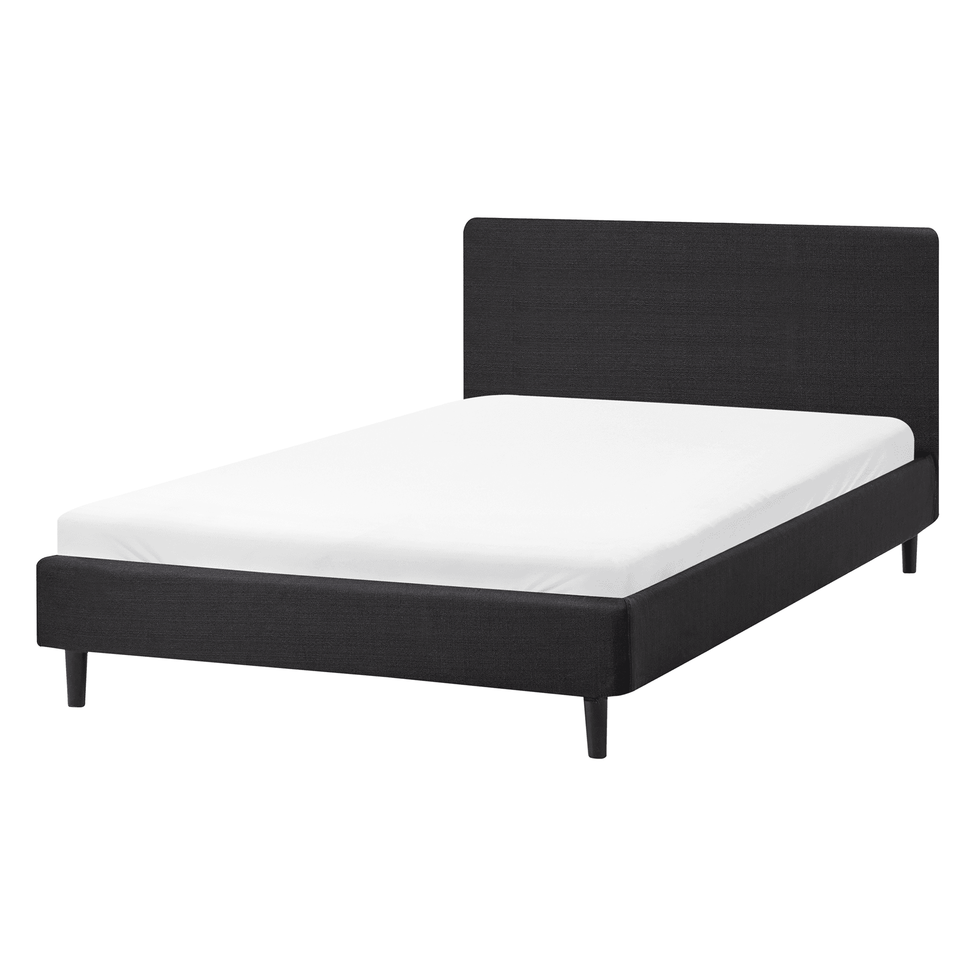 Sänky kangas FITOU 120 x 200 cm Musta – Beliani