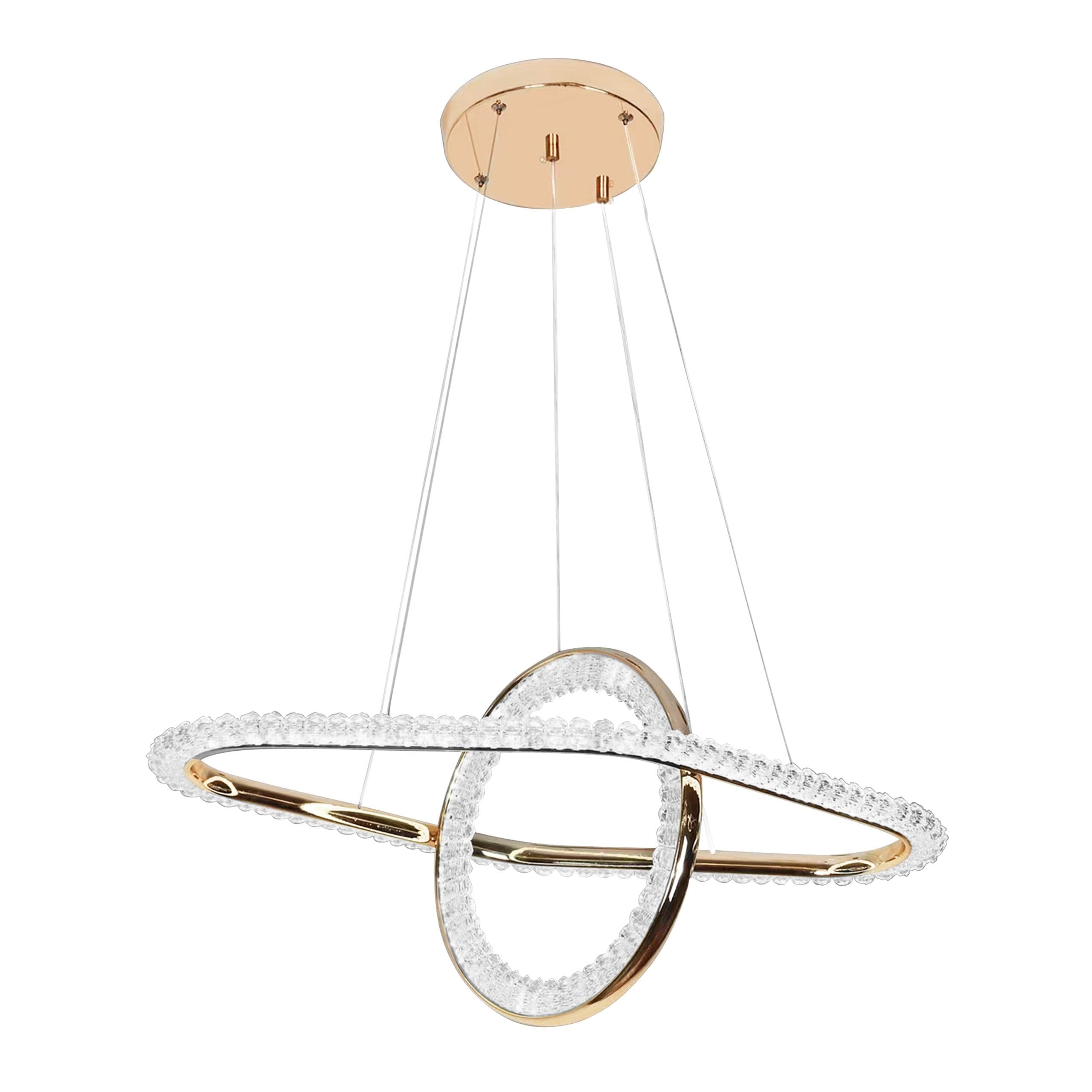 TOOLIGHT riippuva kattovalaisin LED G034-CP kulta, 36x64x36cm – Toolight