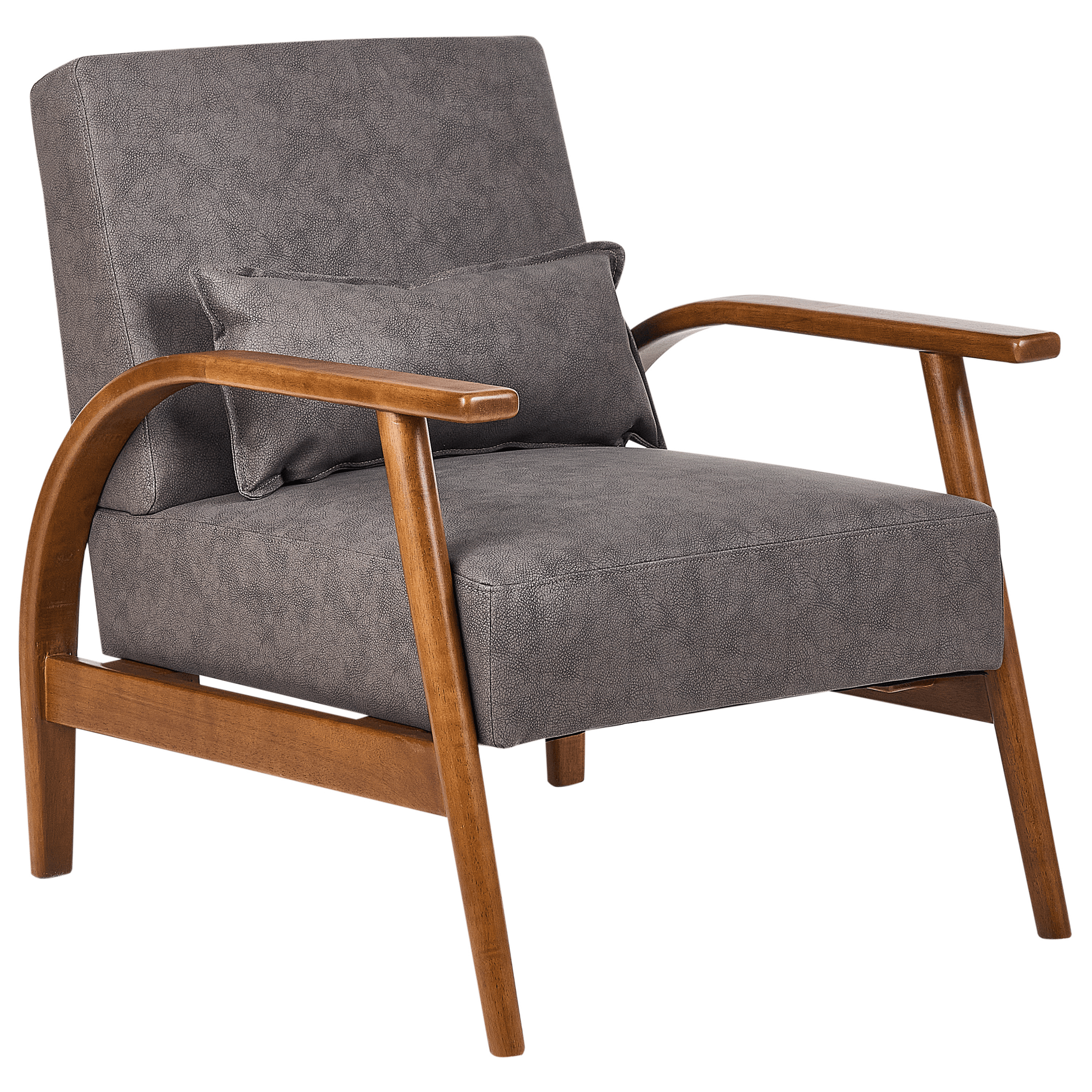 Nojatuoli SKARA keinonahka Tummanruskea – Beliani