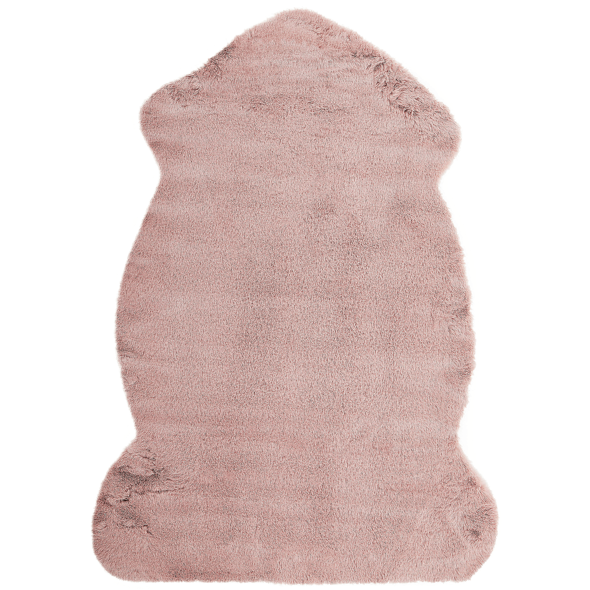 Tekoturkismatto UNDARA Vaaleanpunainen 60 x 90 cm – Beliani