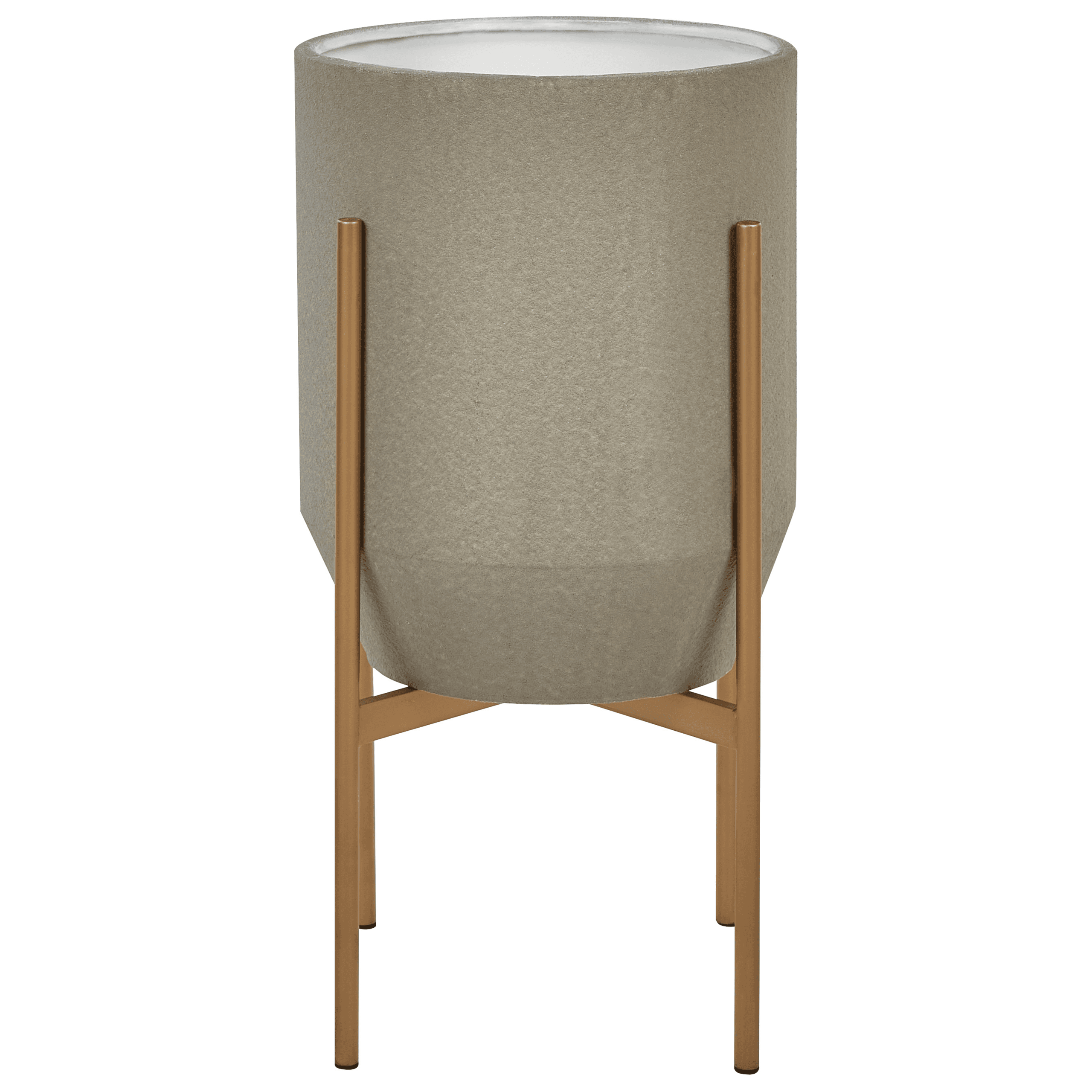 Korotettu kukkaruukku HYBRIDUM metalli 33 cm Harmaa