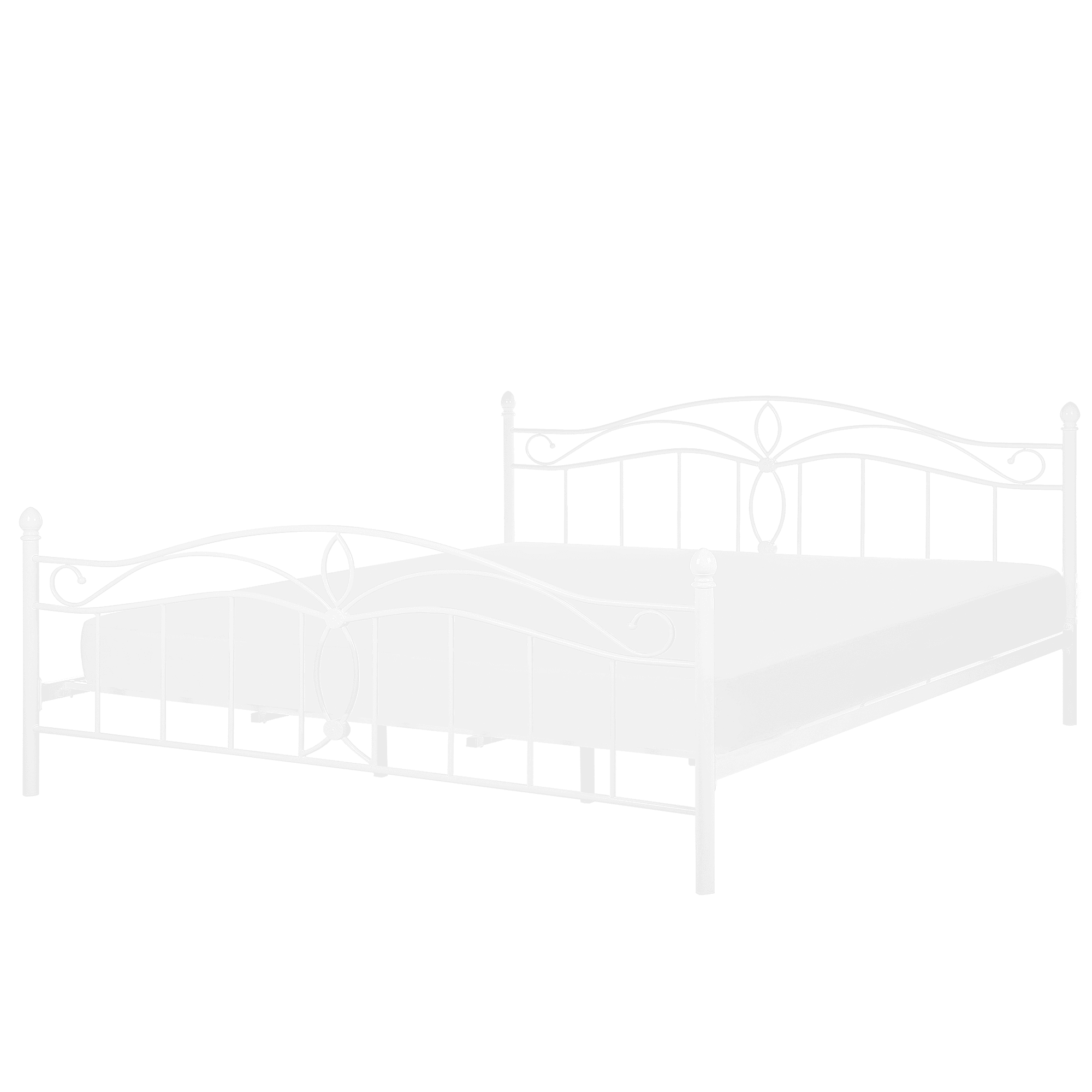 Sänky metalli ANTLIA 180 x 200 cm Valkoinen