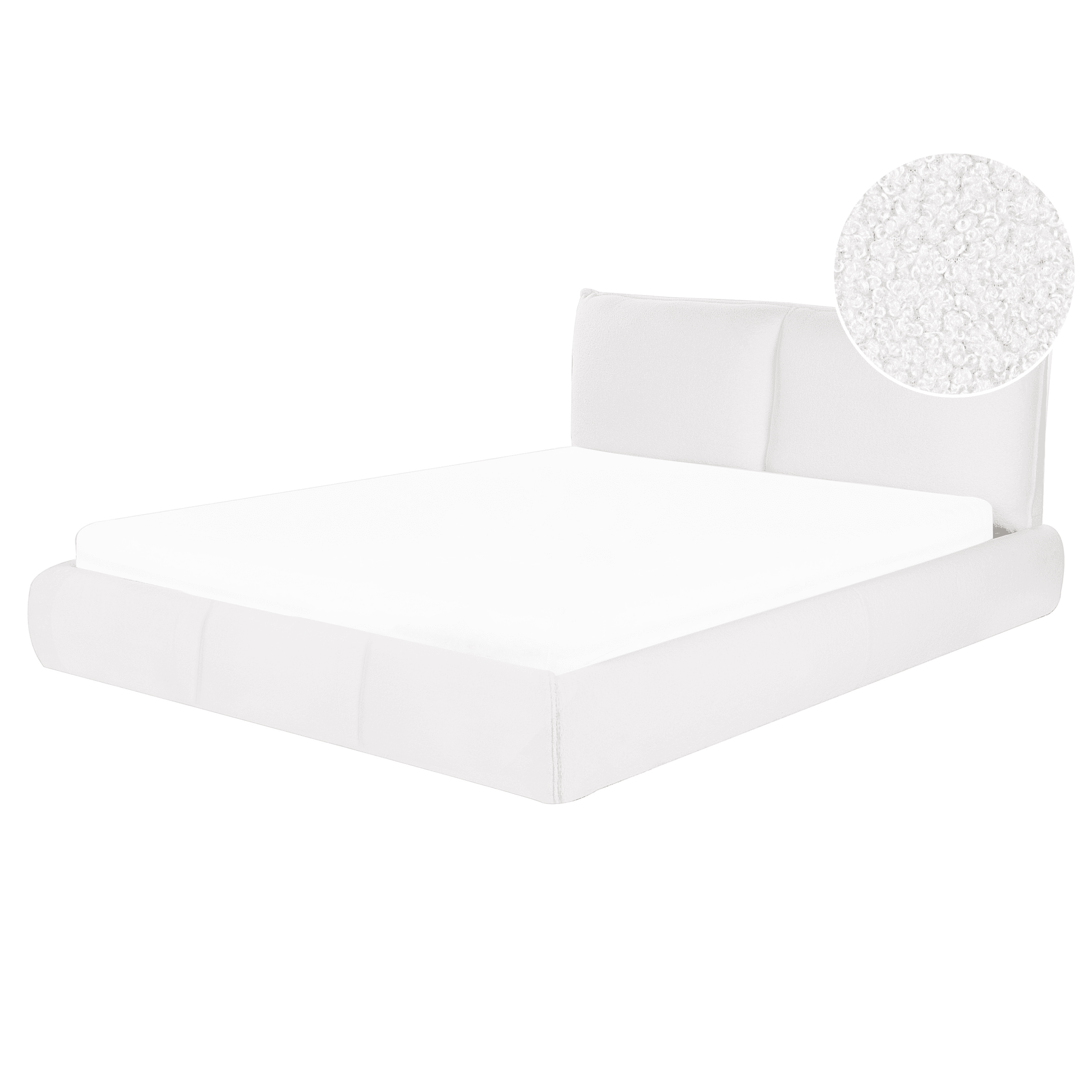 Sänky buklee VINAY 160 x 200 cm Valkoinen