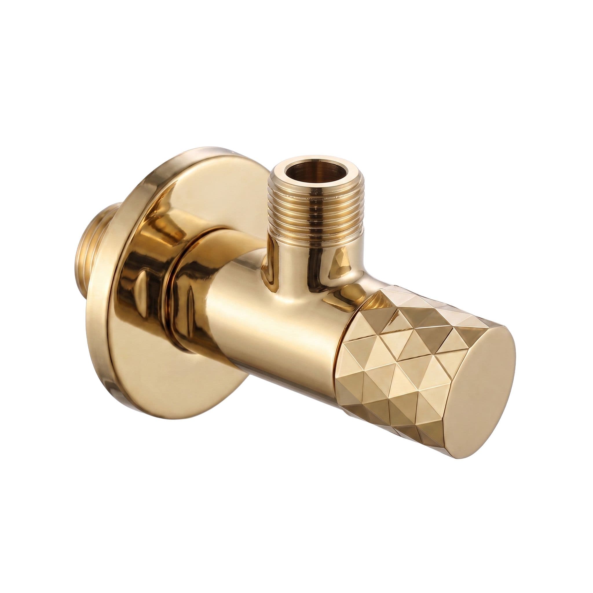 REA kulmaventtiili Diamond 03 1/2 x 3/8 , Kulta, 6,8x5x4cm